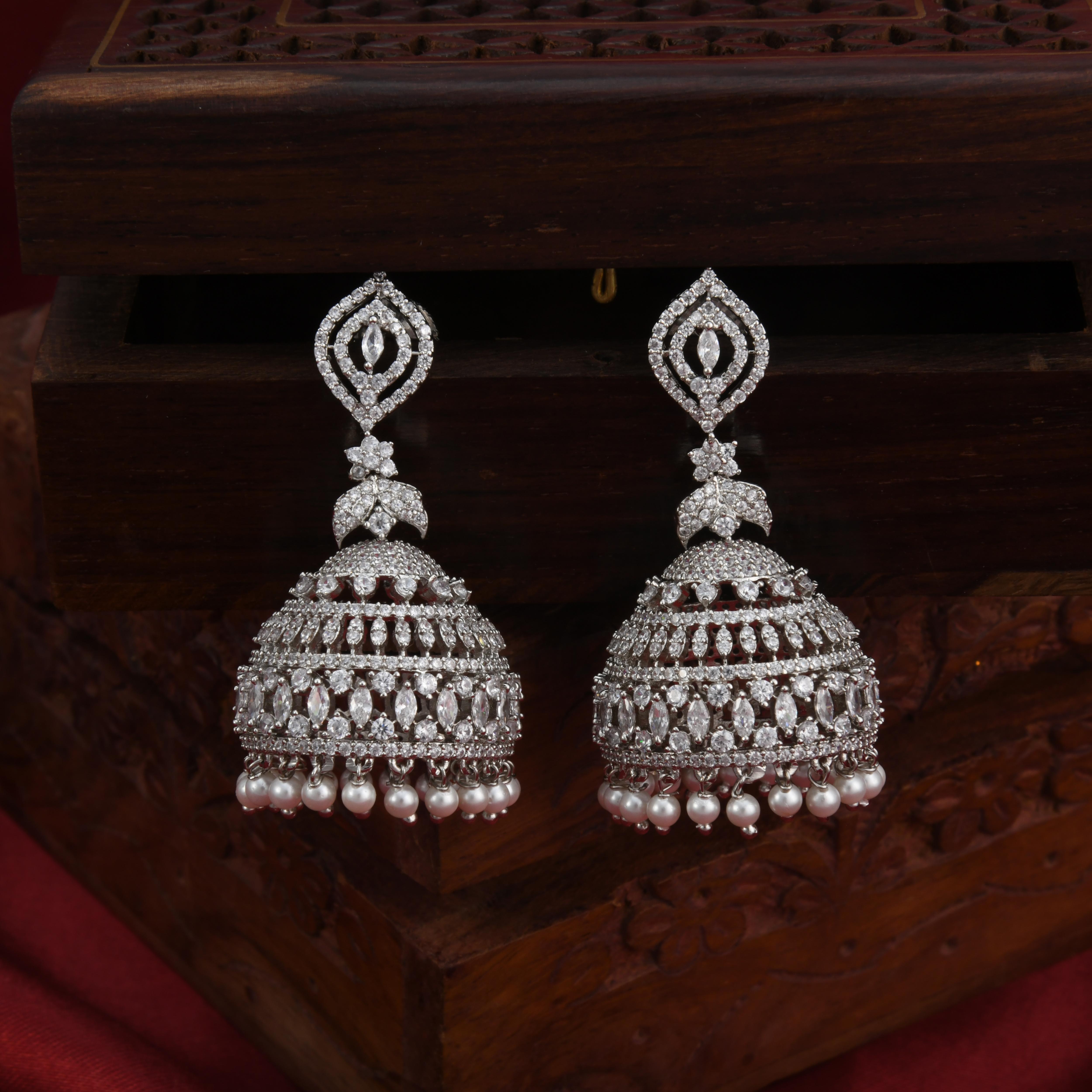 CZ Stones Jhumka