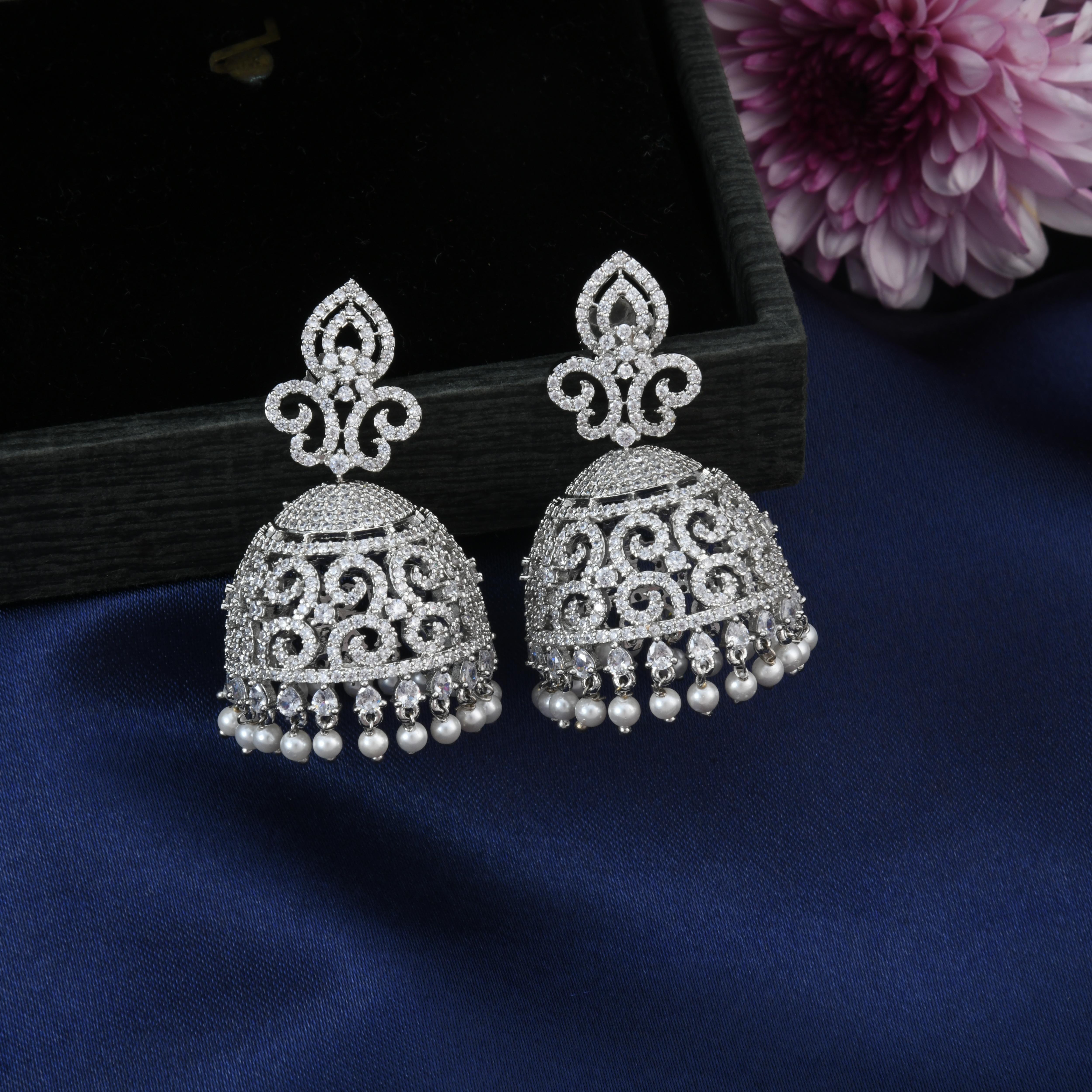 Pearls CZ Jhumka