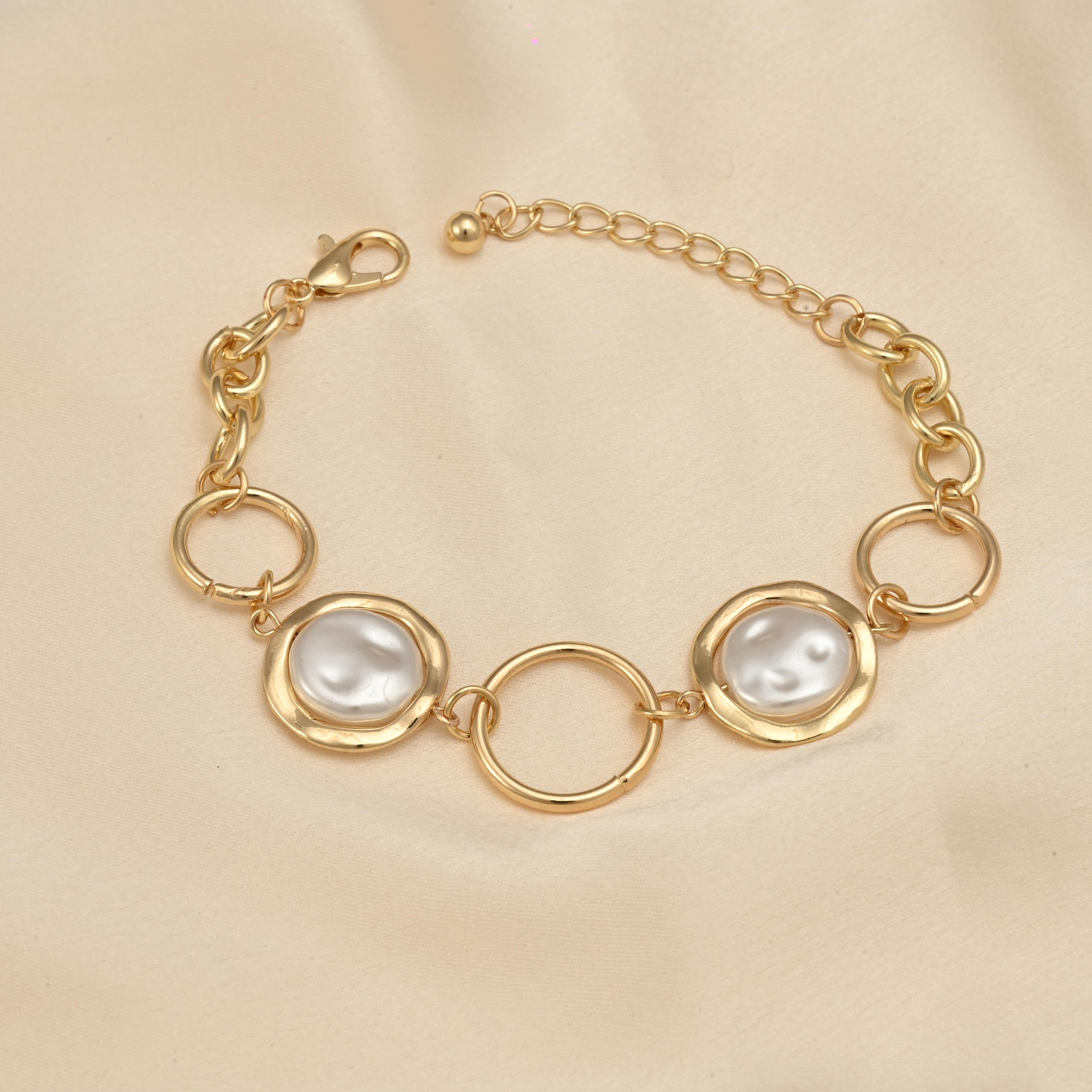 Pearl Eternity Circle Bracelet