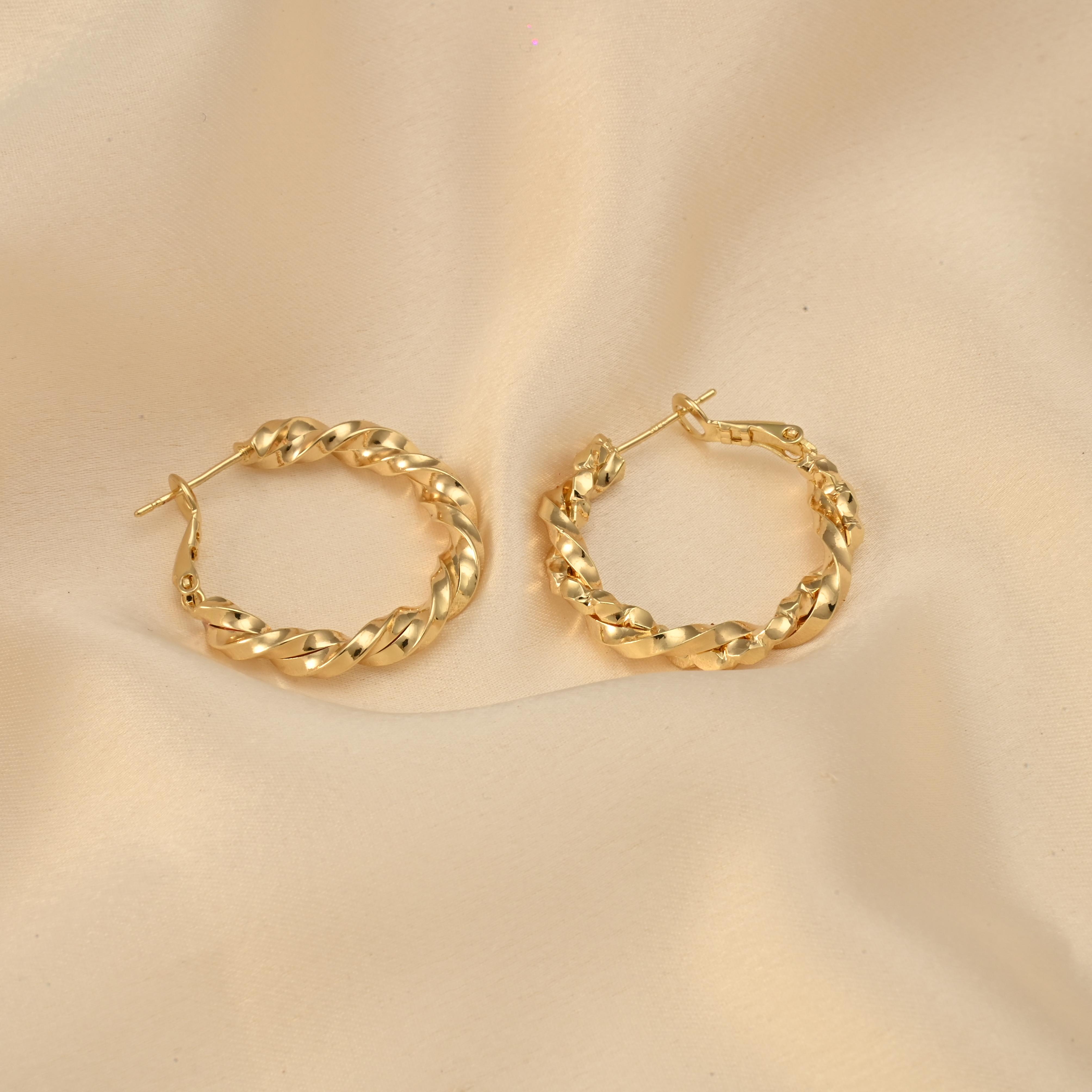 Braided Hoop Earrings