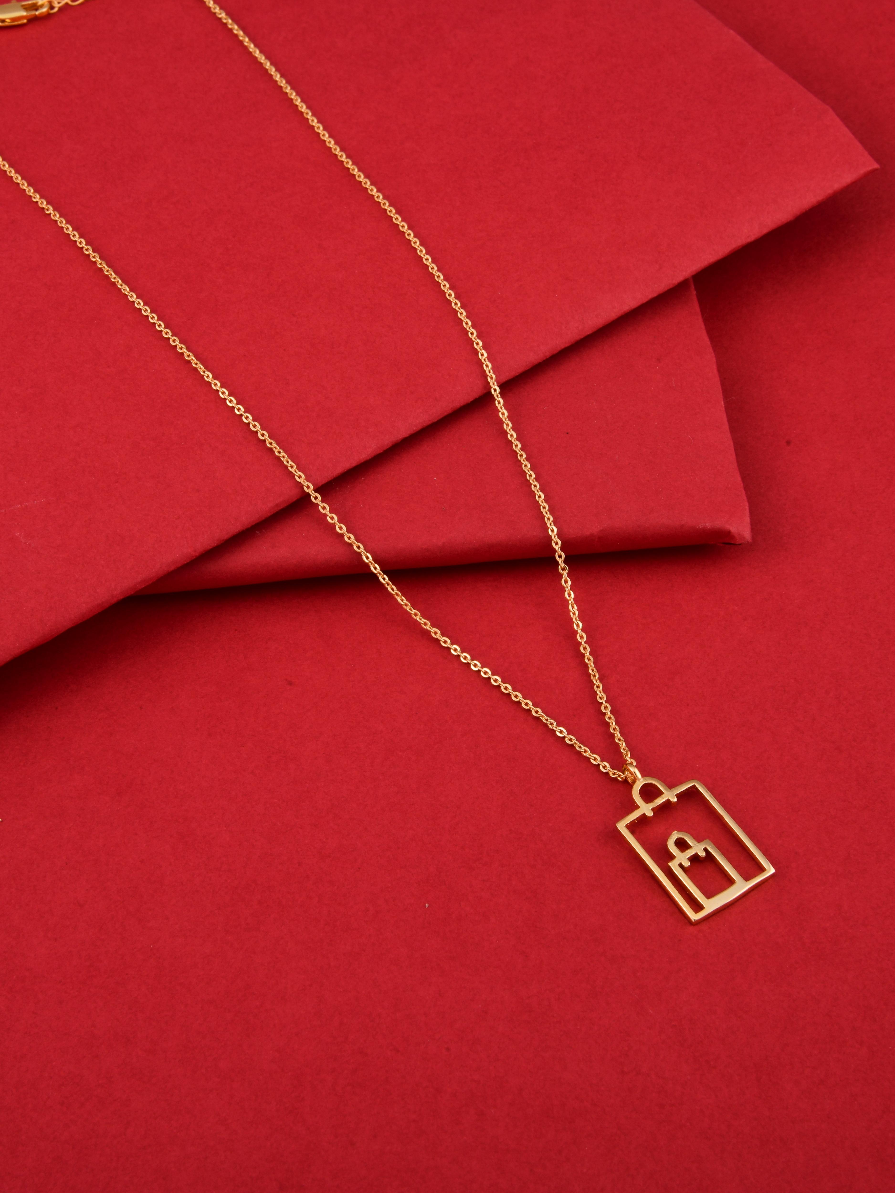 Shopping Bag Pendant Necklace