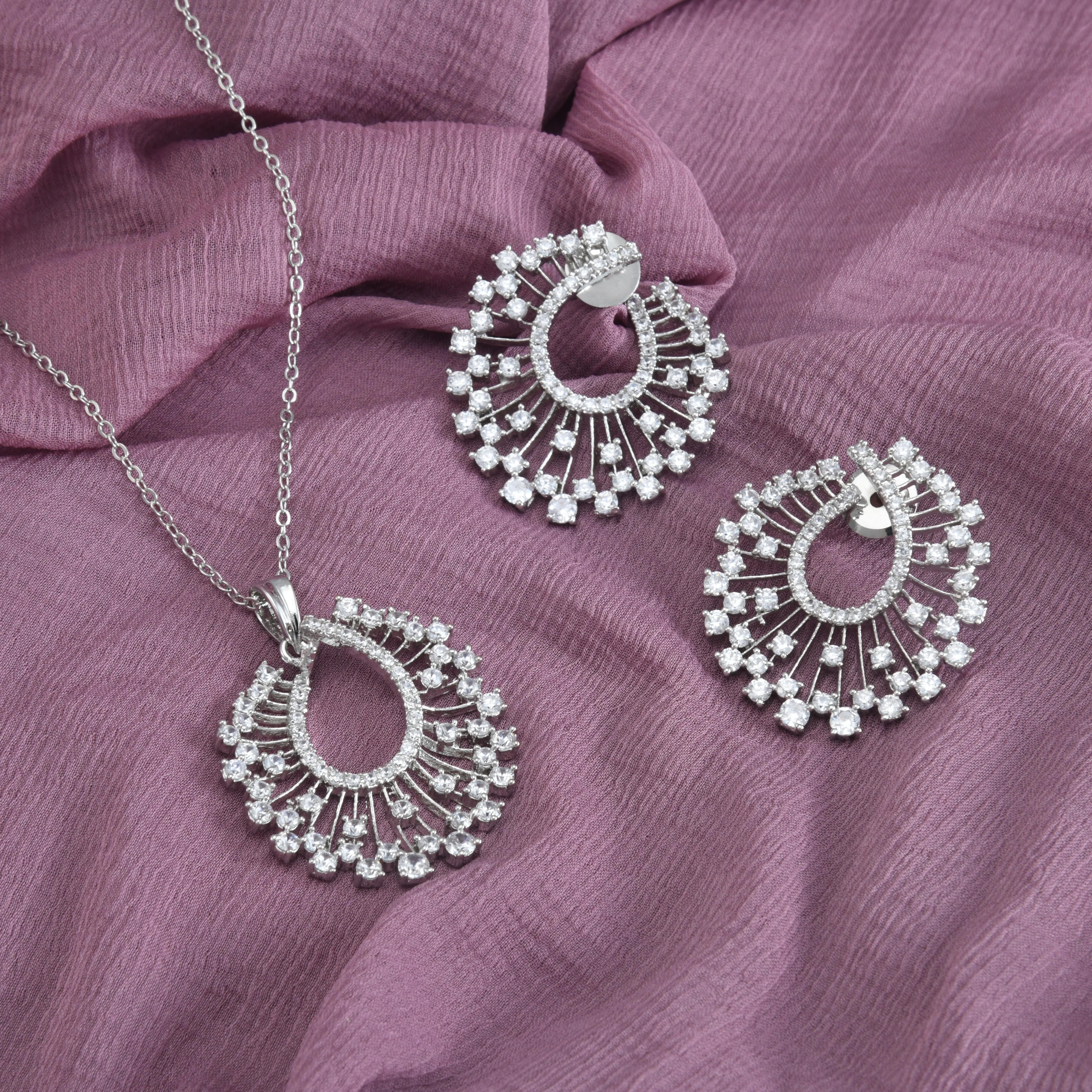 Alora CZ Pendant Set