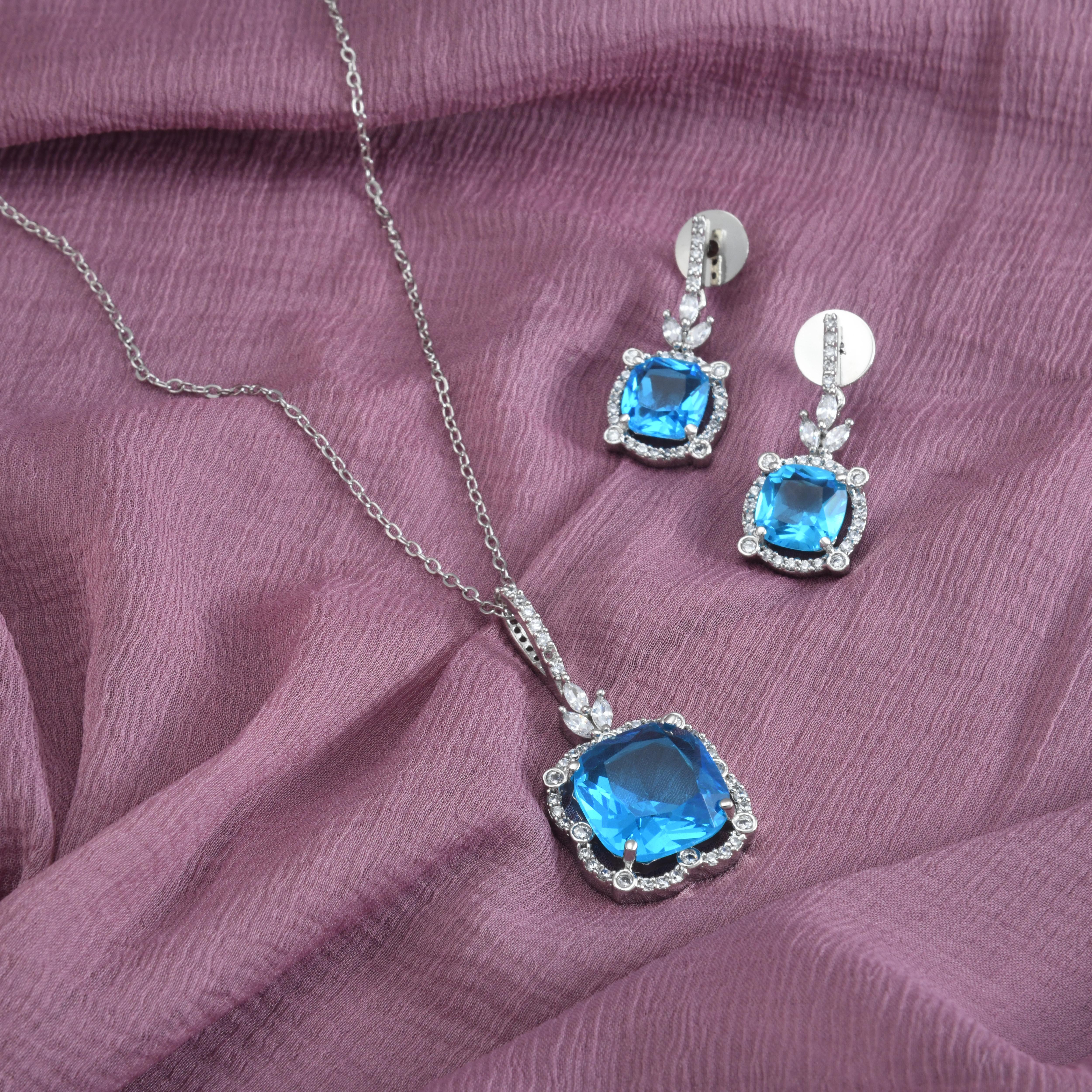 Square Colorful Pendant Set