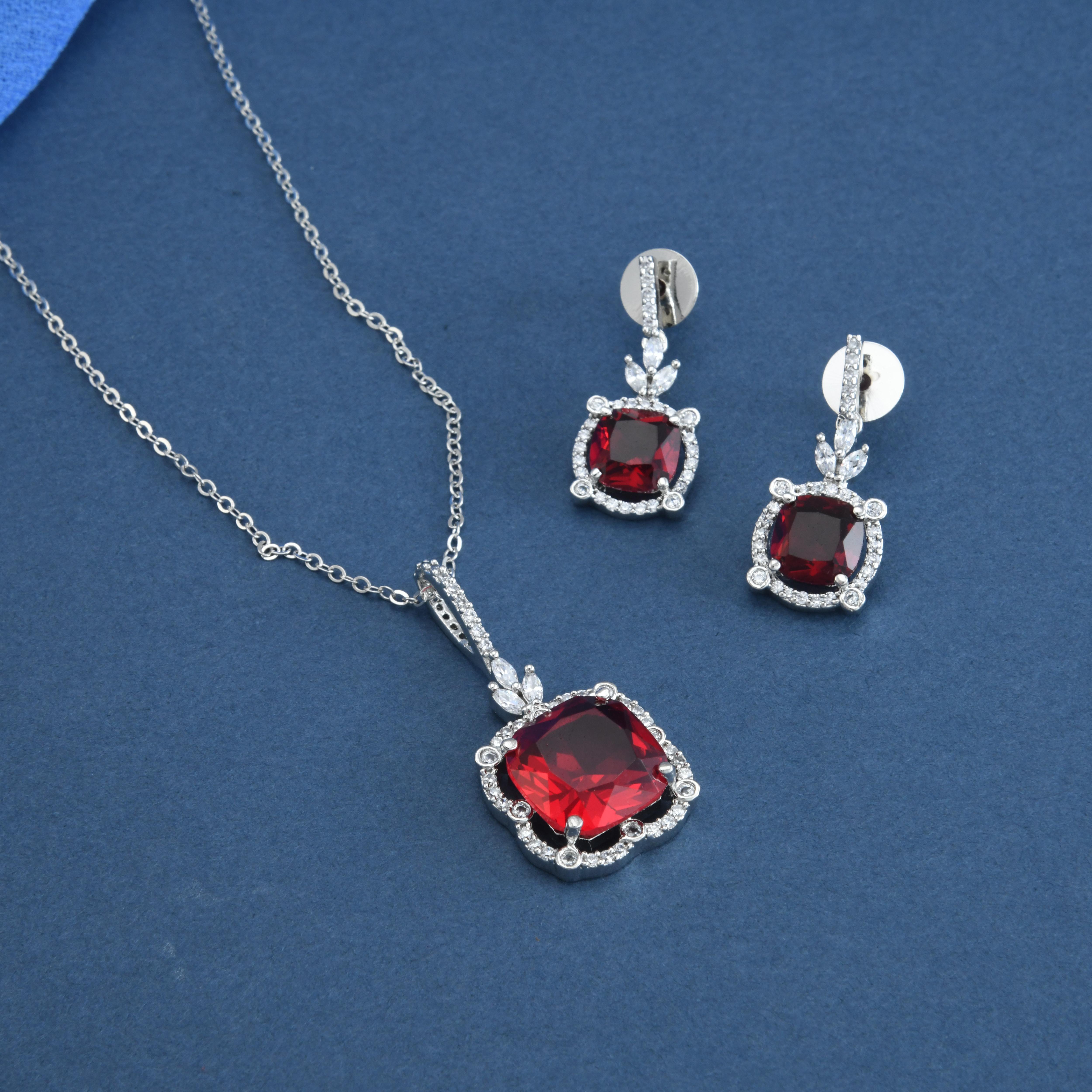 Square Colorful Pendant Set