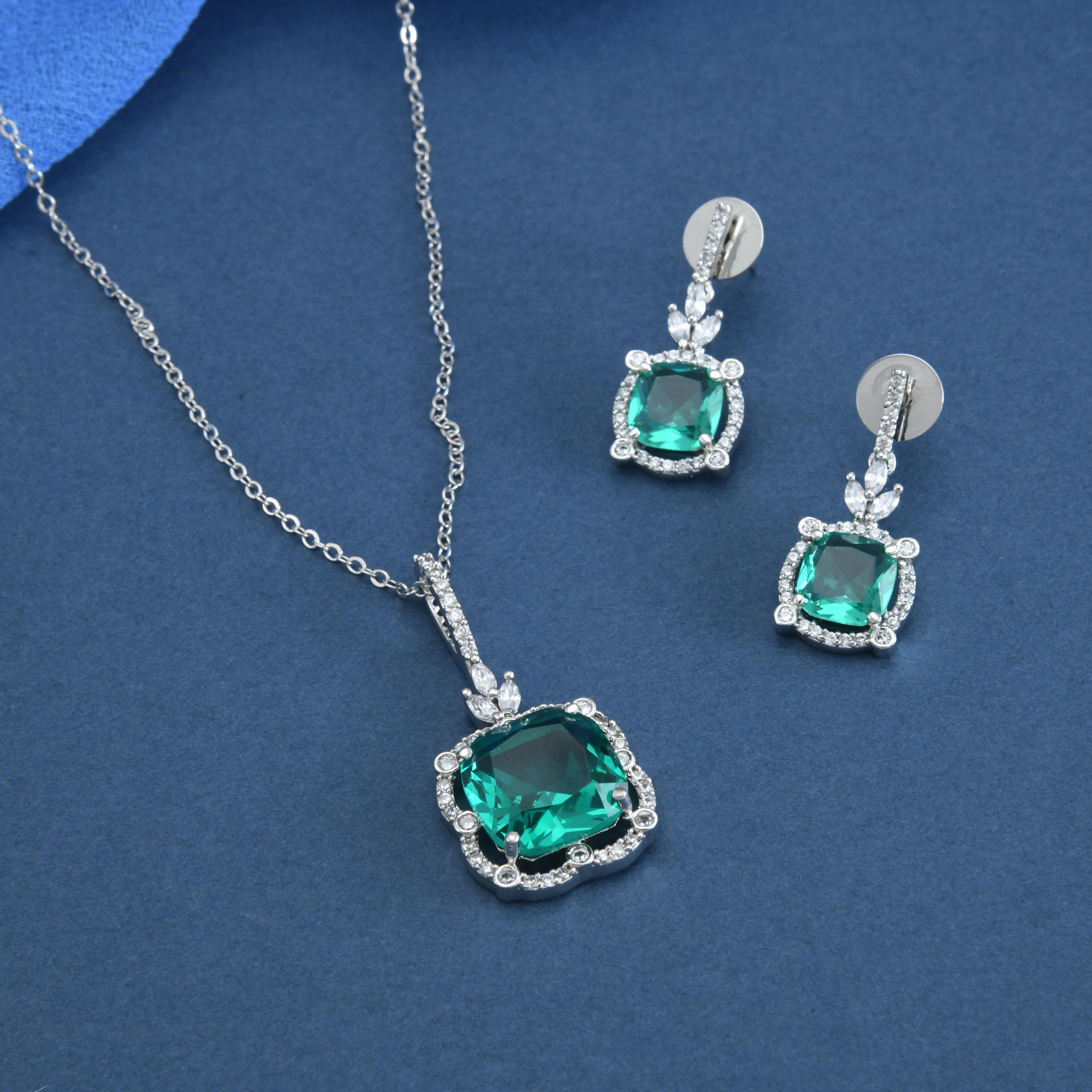 Square Colorful Pendant Set