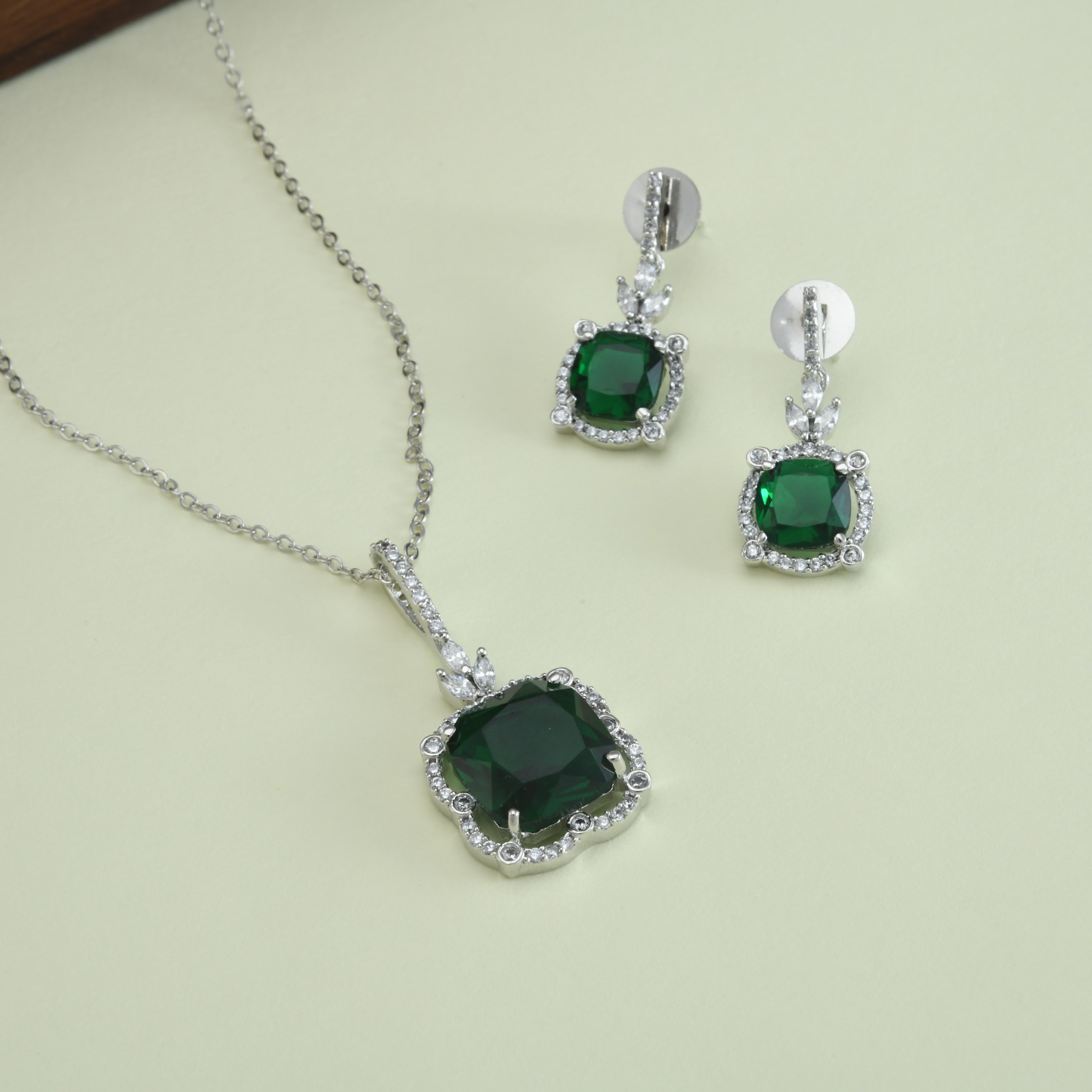 Square Colorful Pendant Set