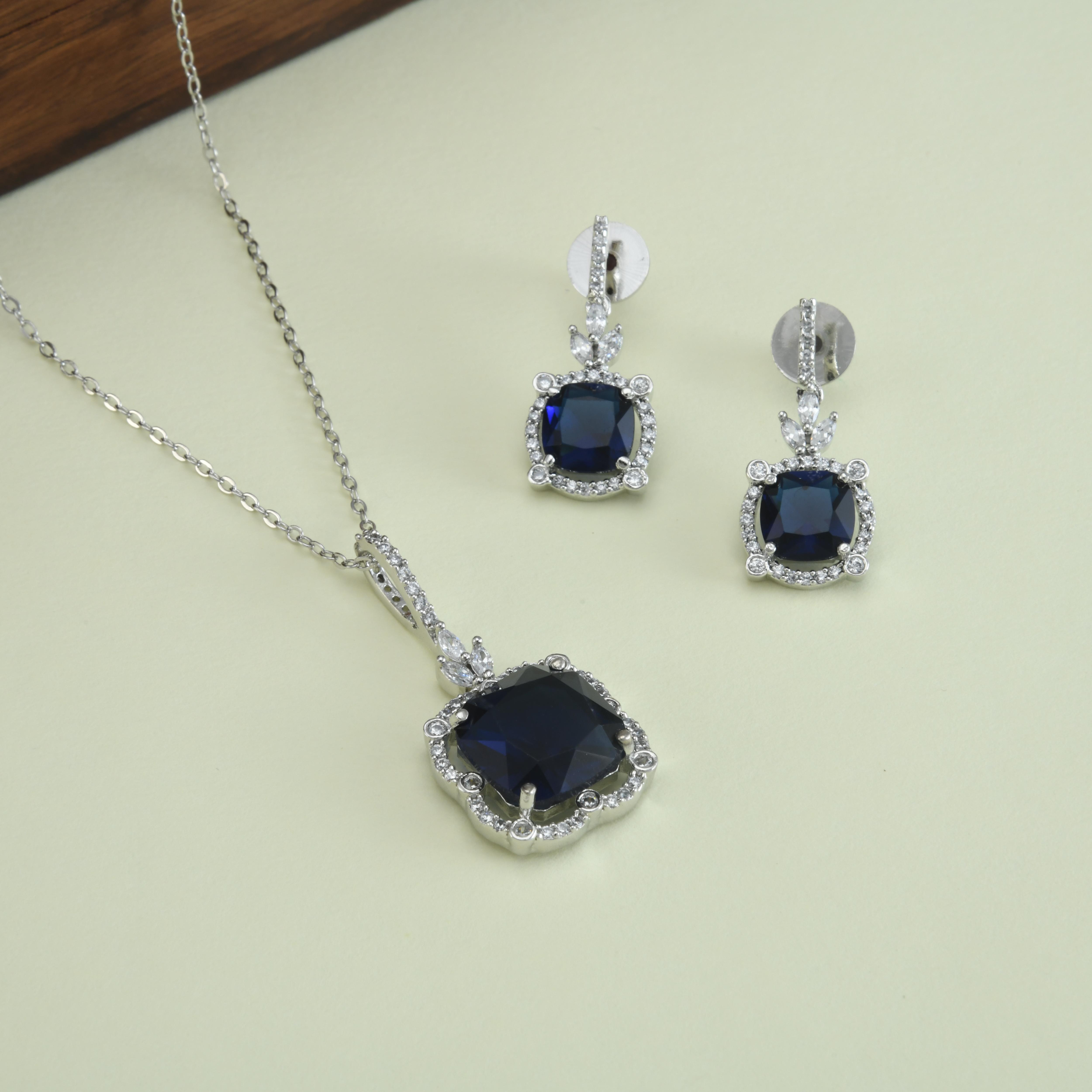 Square Colorful Pendant Set