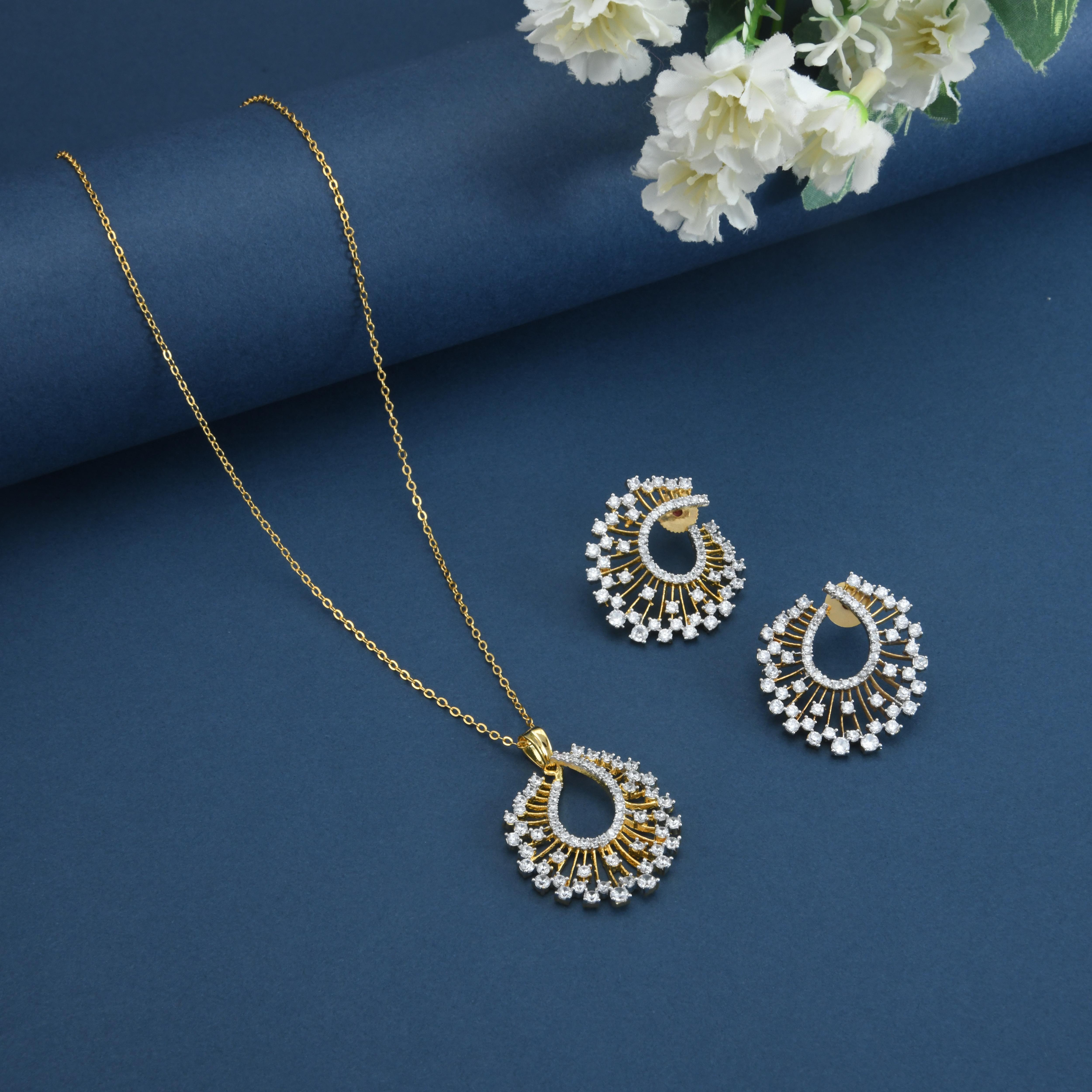 Alora CZ Pendant Set