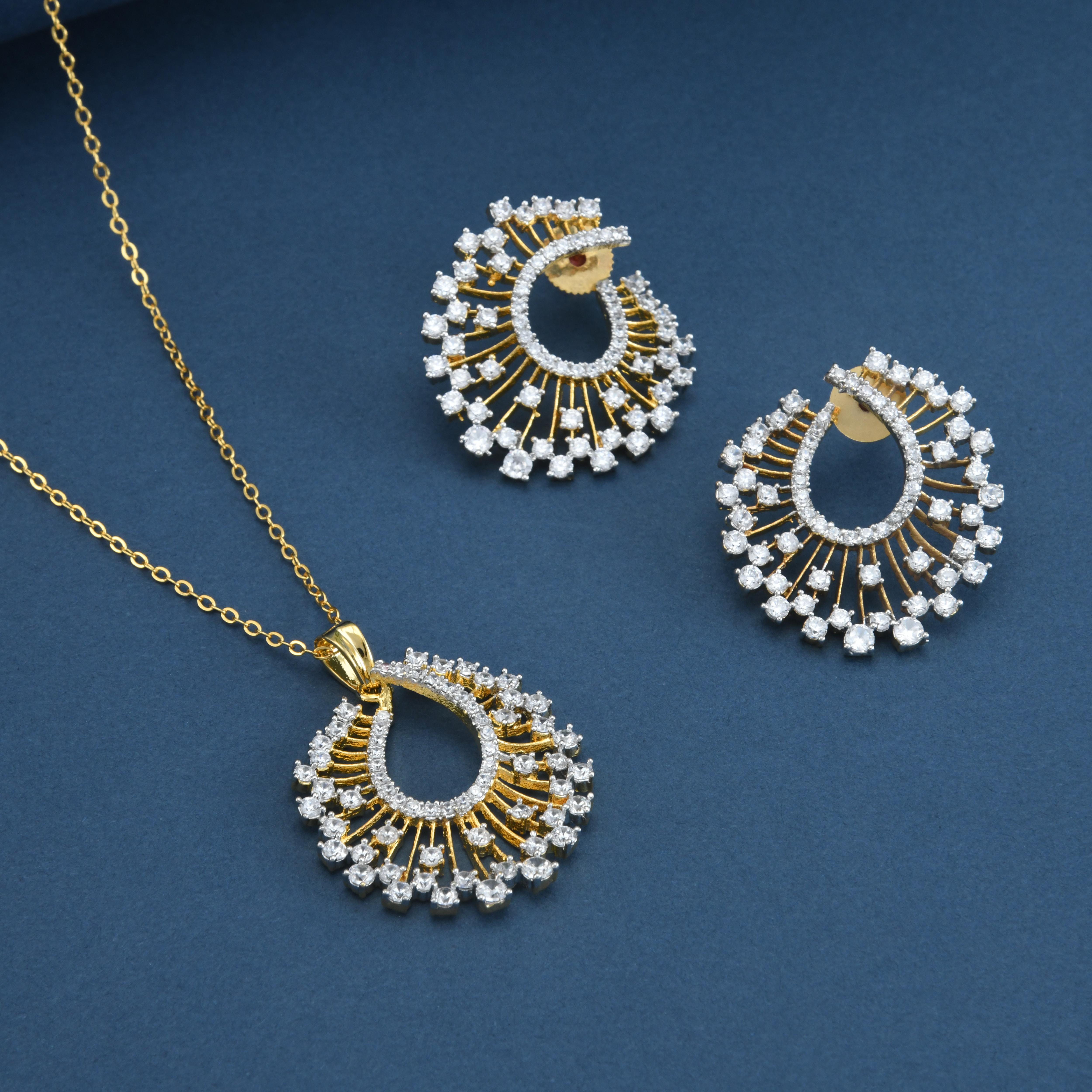 Alora CZ Pendant Set