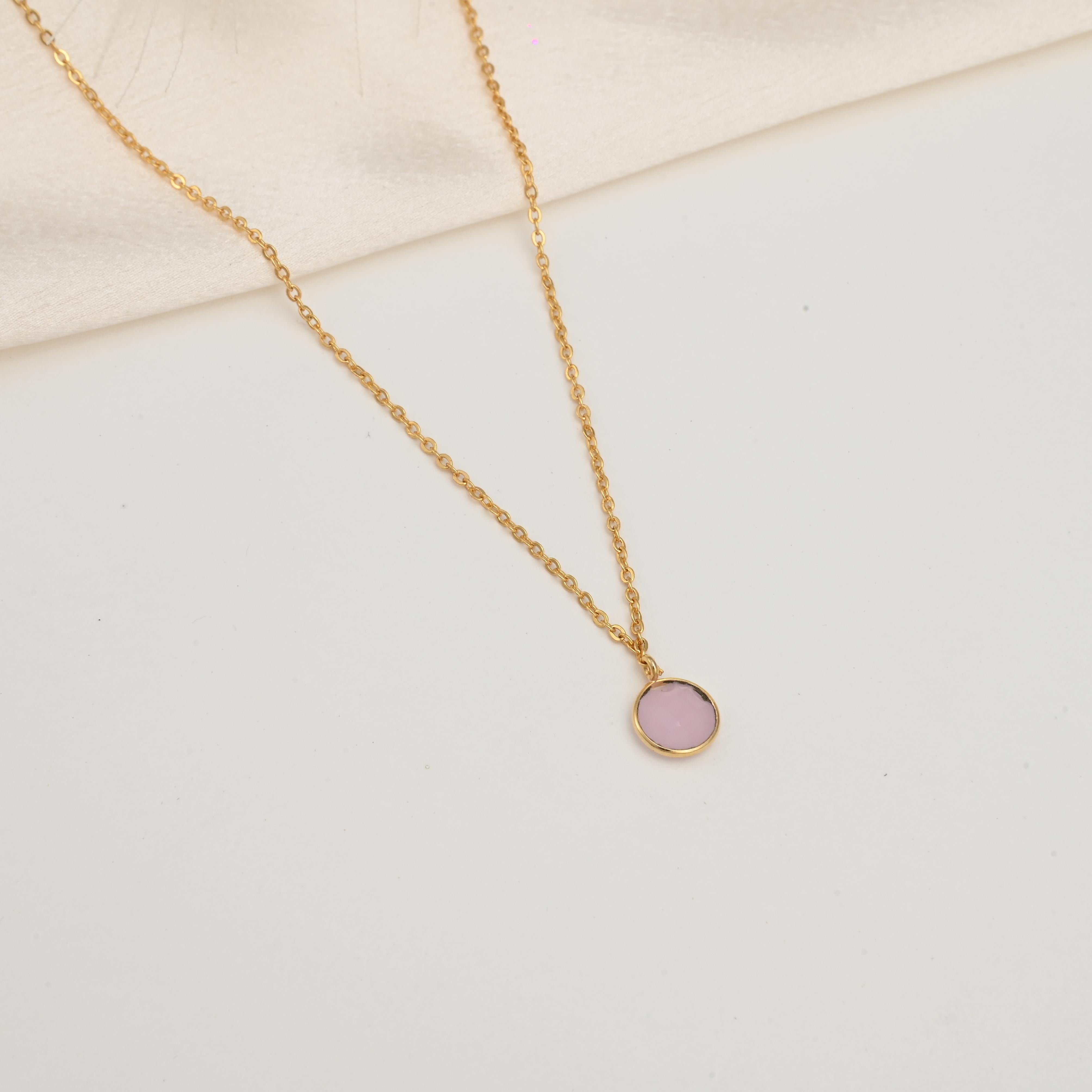 Iris Gemstone Pendant Necklace