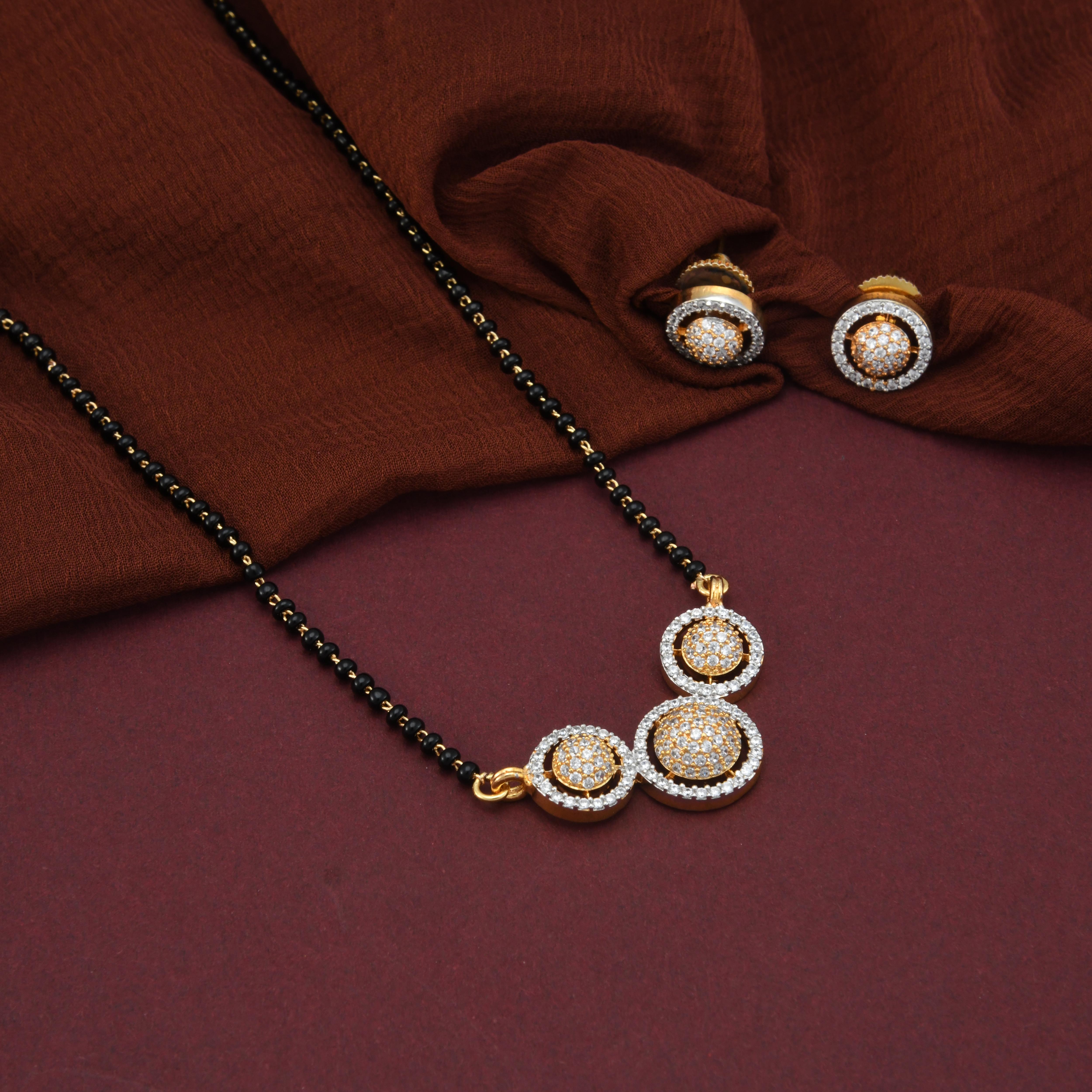 Three CZ Wati Mangalsutra