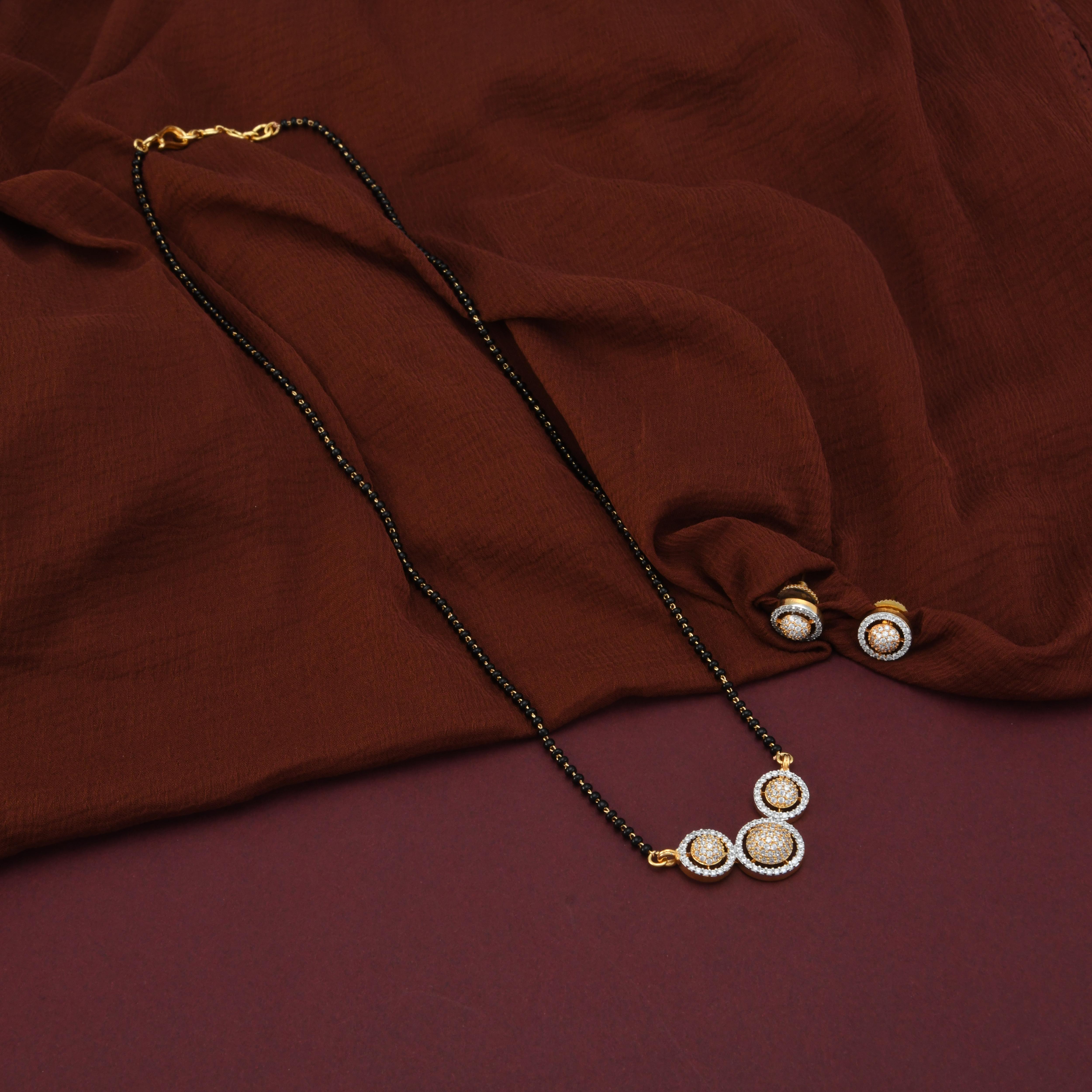 Three CZ Wati Mangalsutra