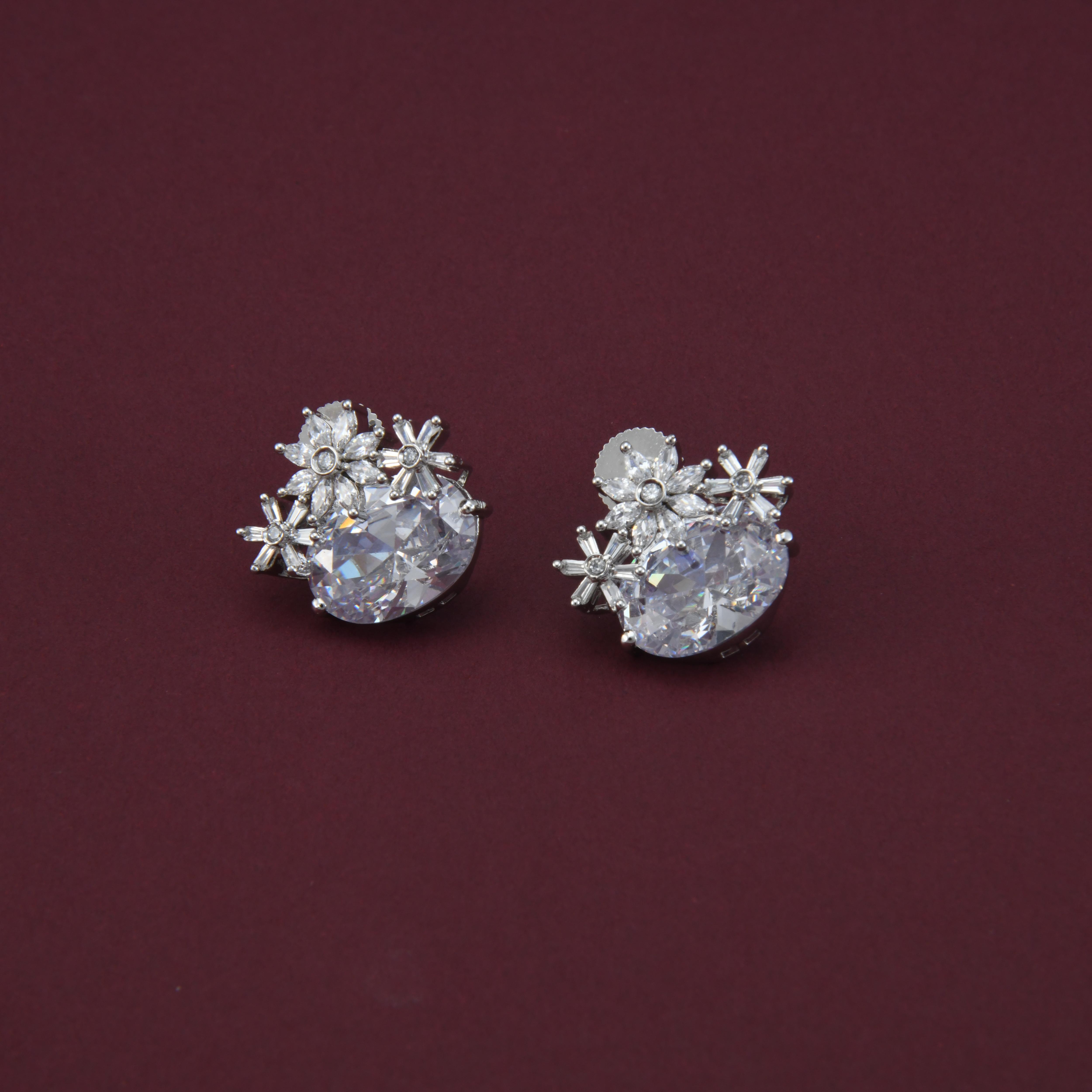 CZ Dainty Stud Earrings