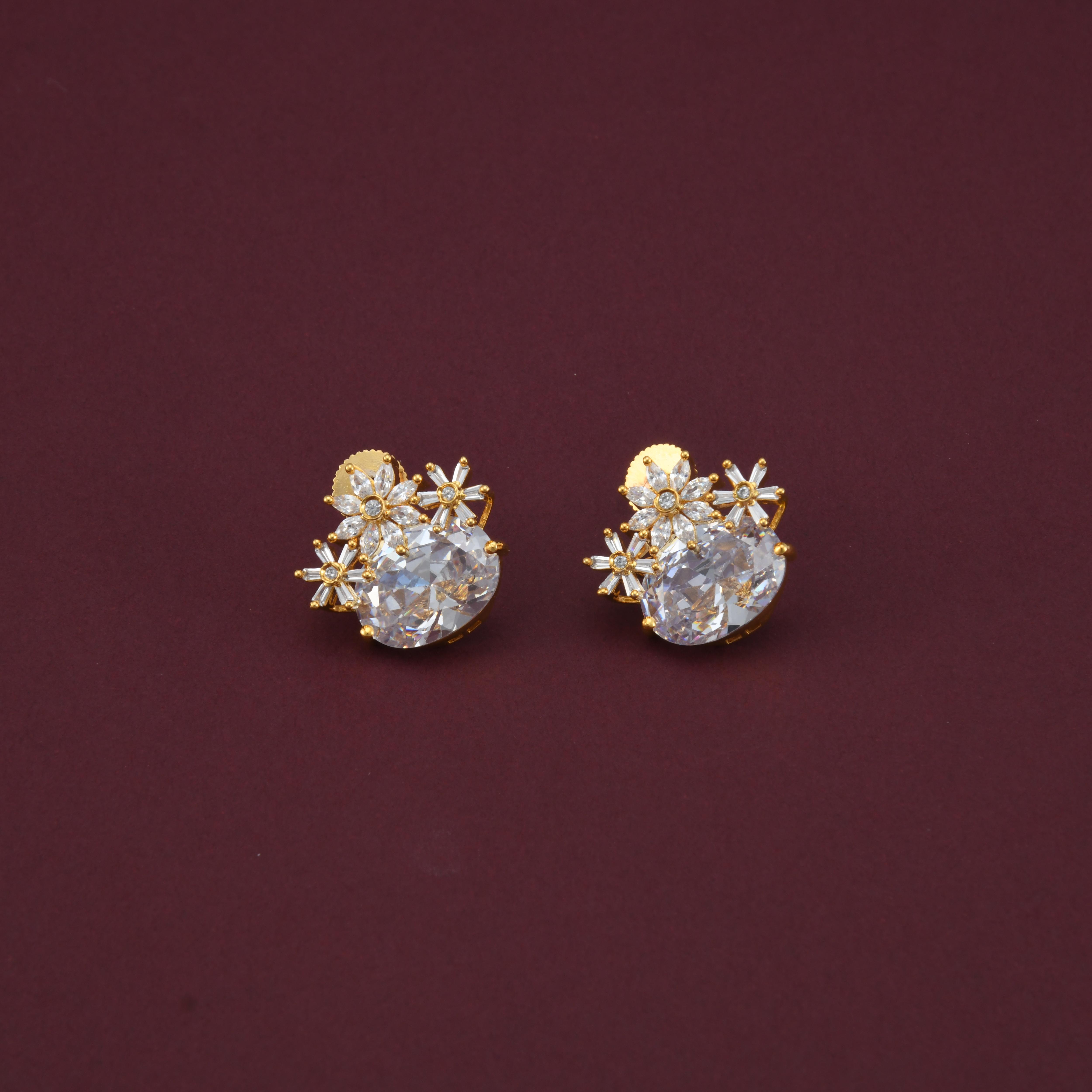 CZ Dainty Stud Earrings