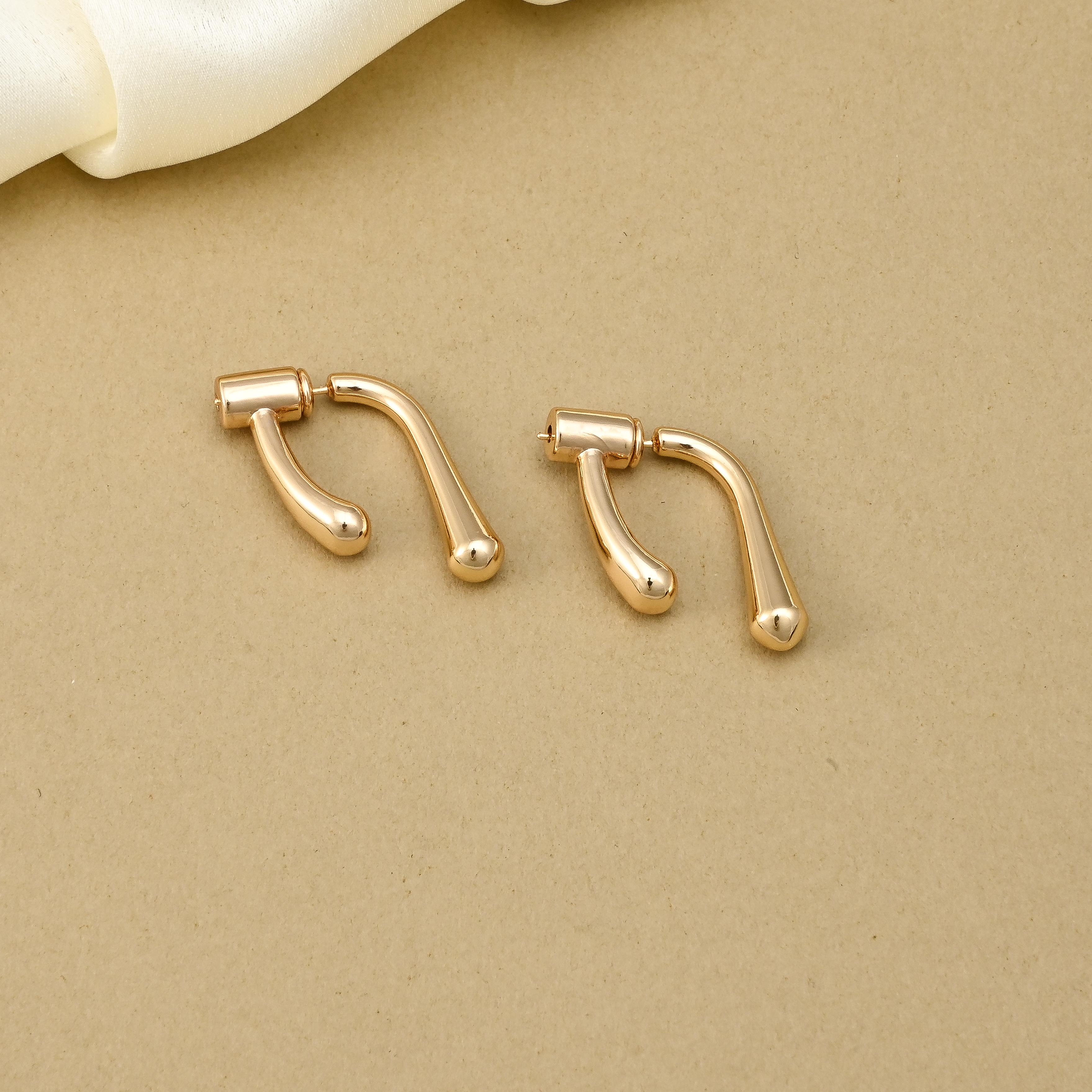 Golden Double Drop Earrings