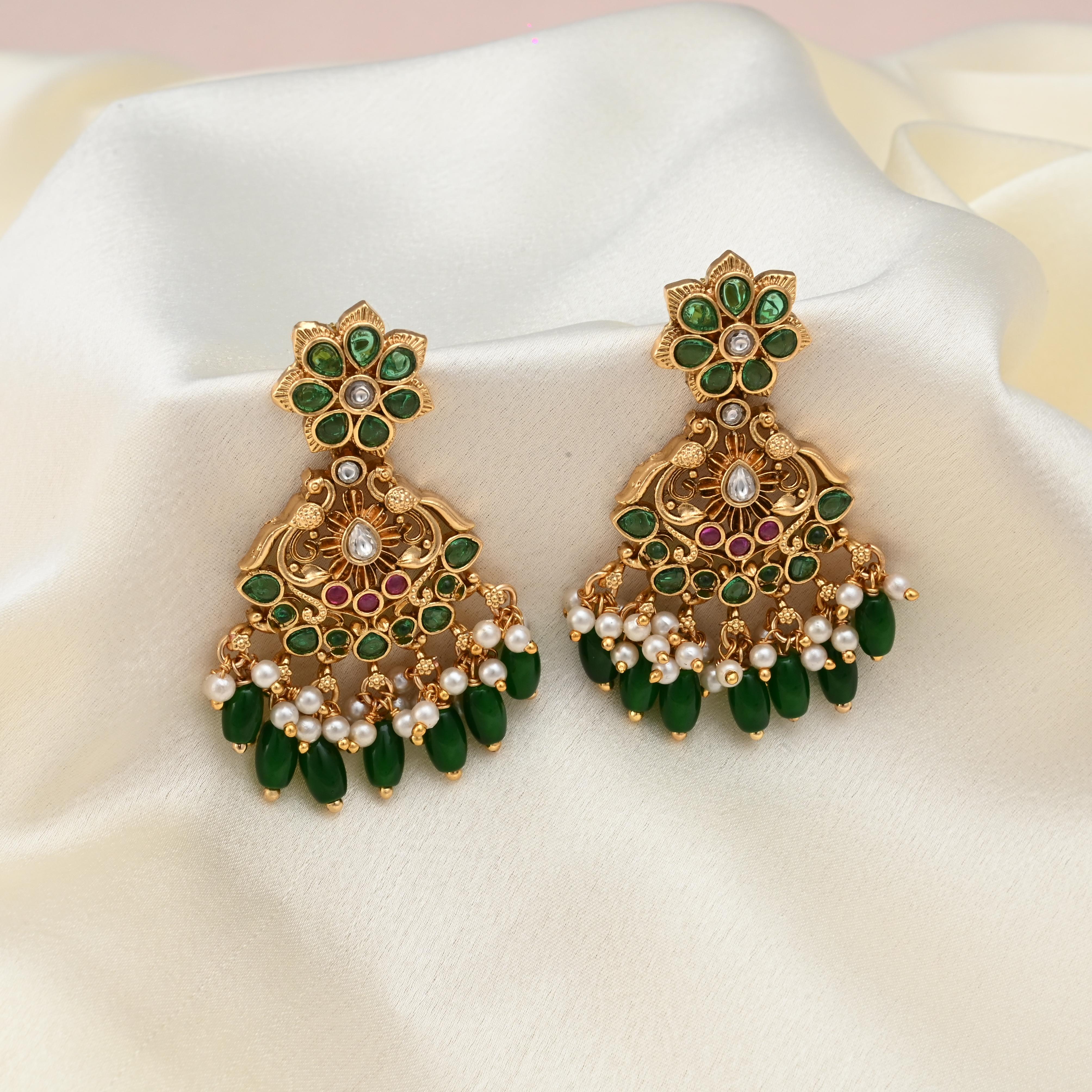 Aravi Temple Earrings