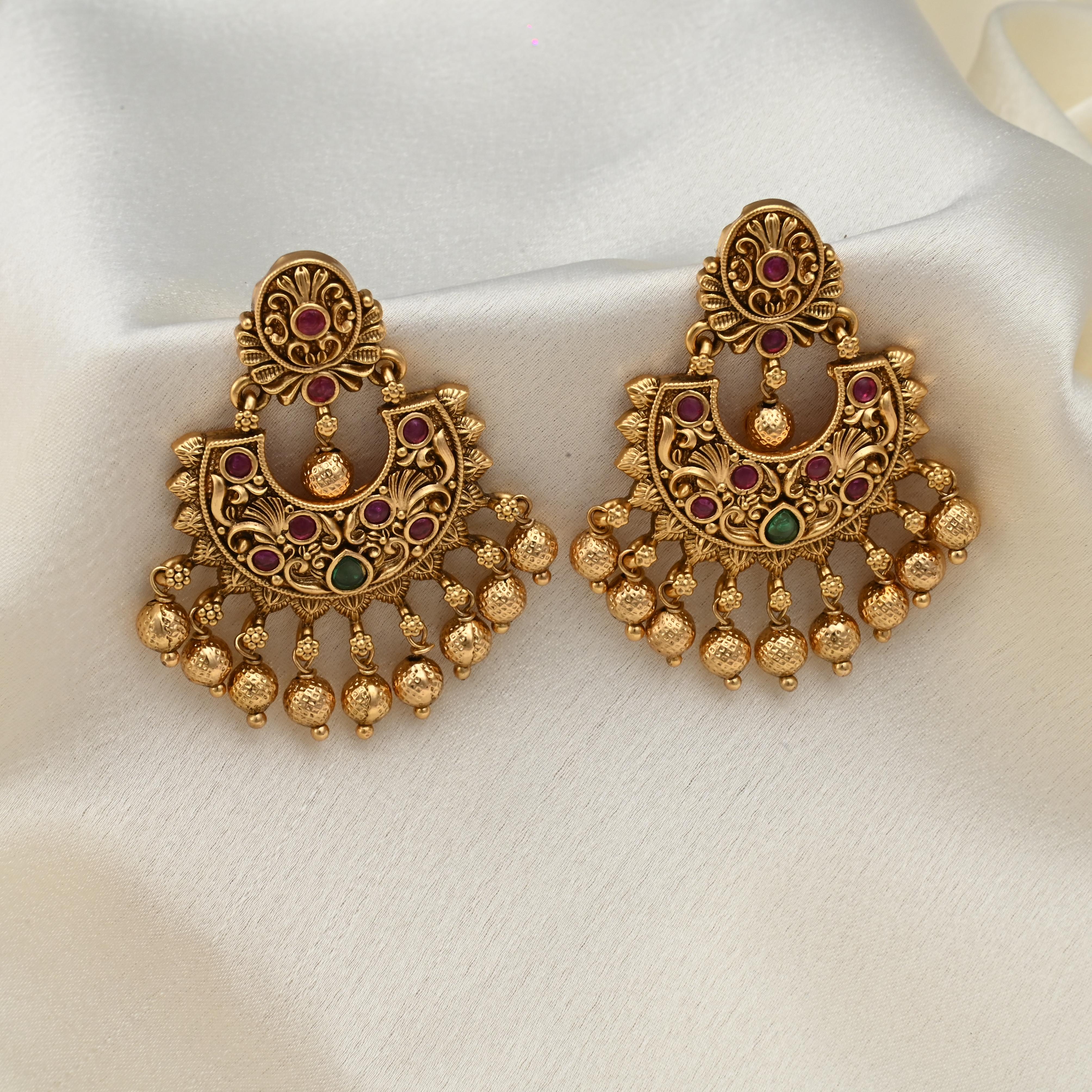 Rutvi Temple Bali Earrings