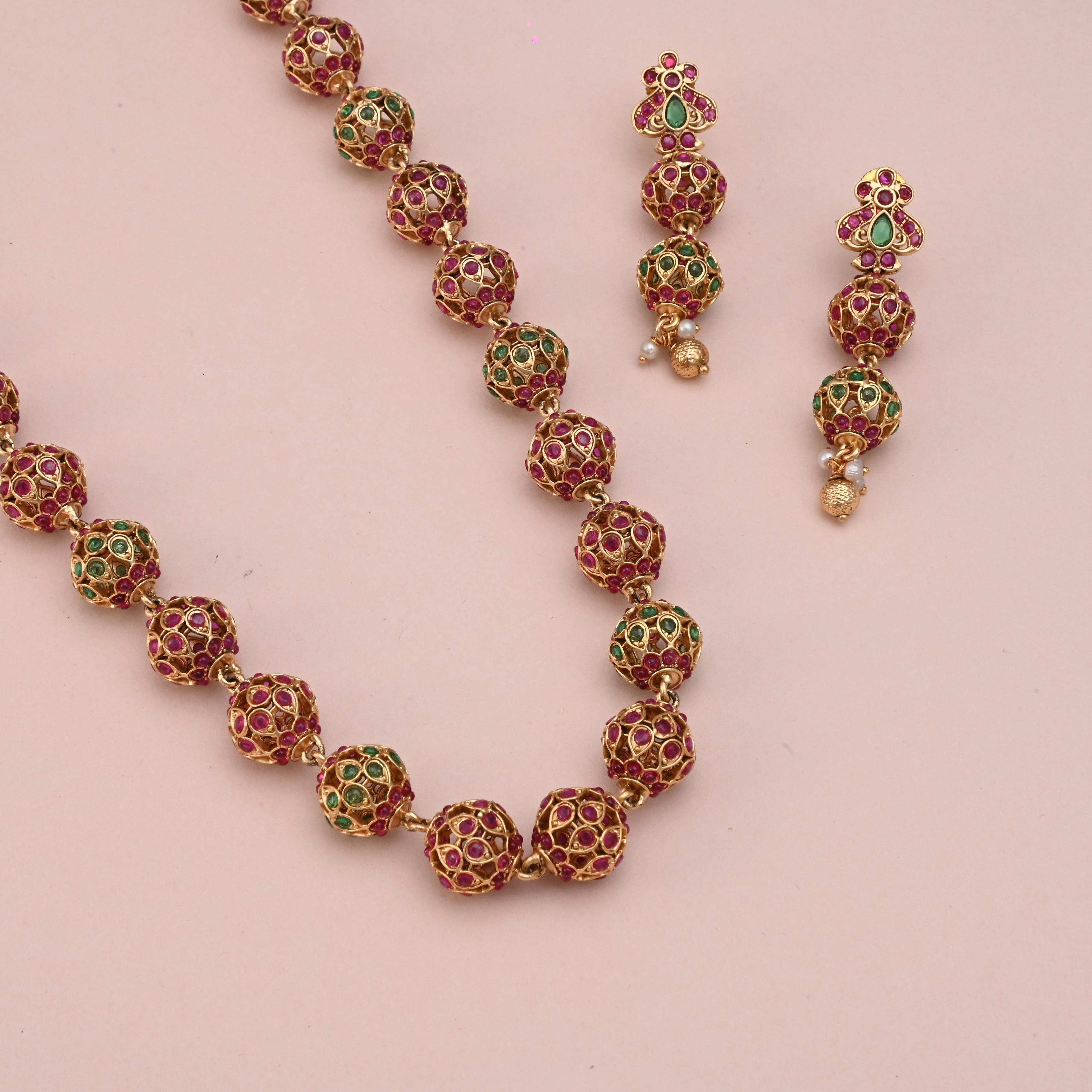 Sarasi Temple Necklace, Long