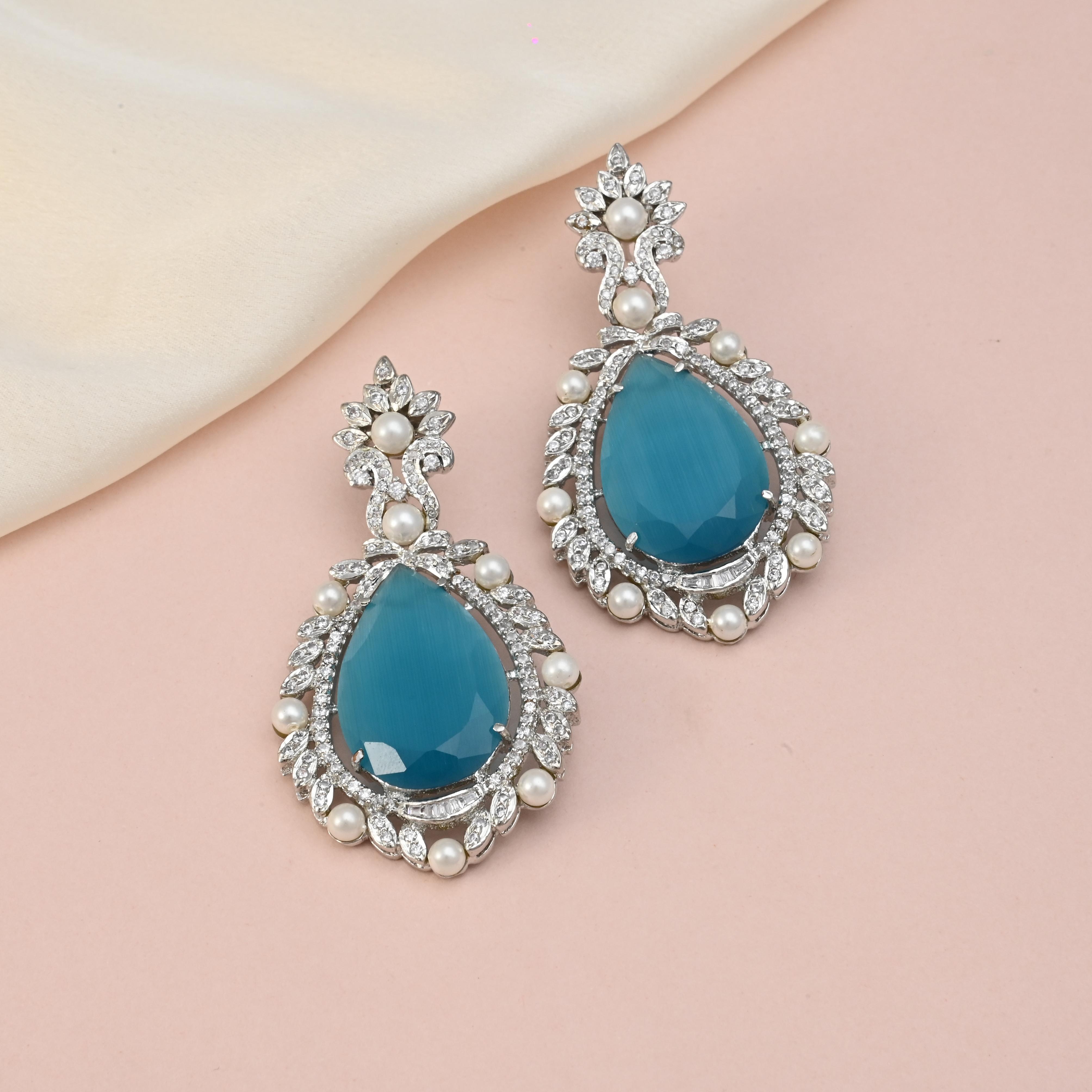 Sitara Statement CZ Earrings