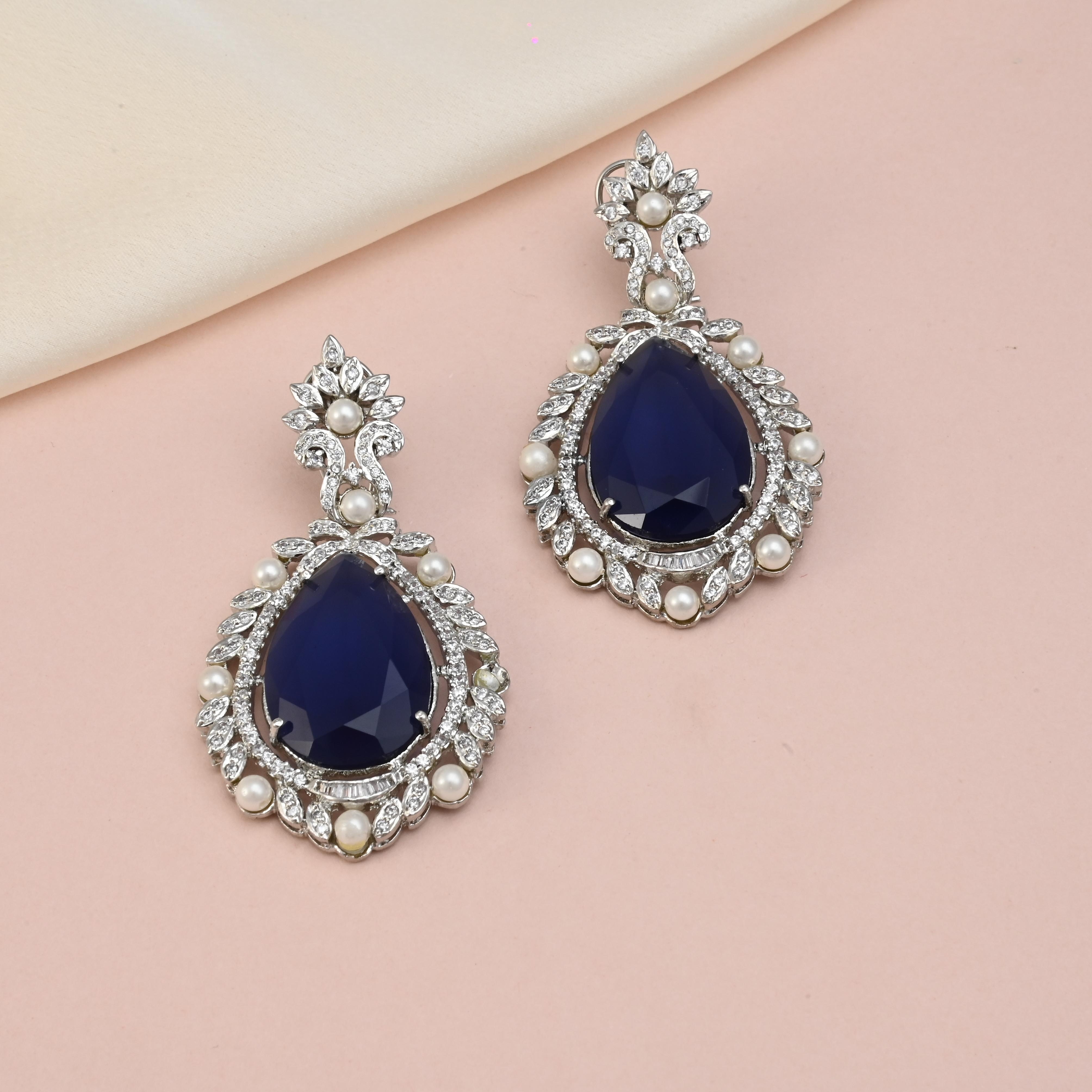 Sitara Statement CZ Earrings