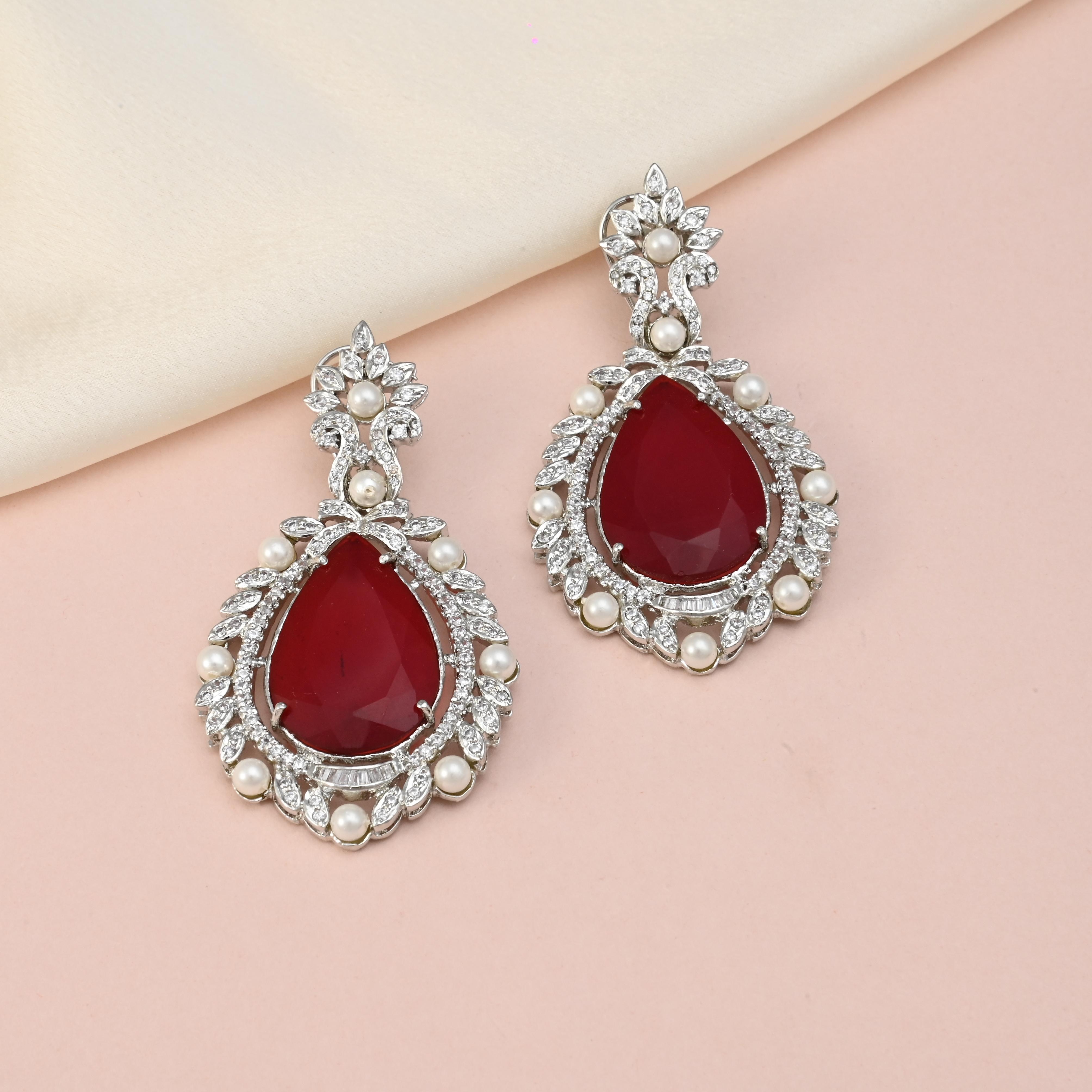 Sitara Statement CZ Earrings