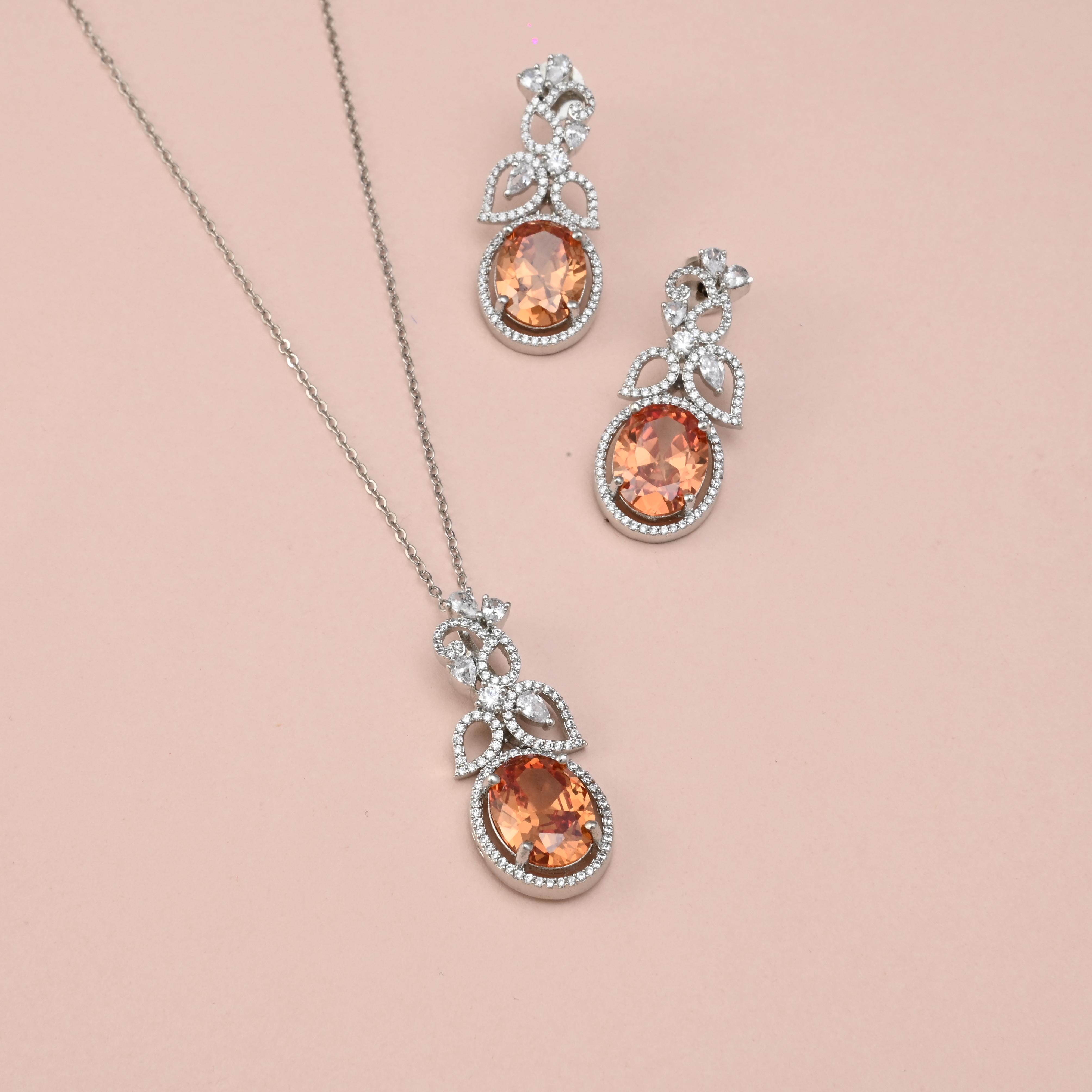 Neli CZ Pendant set