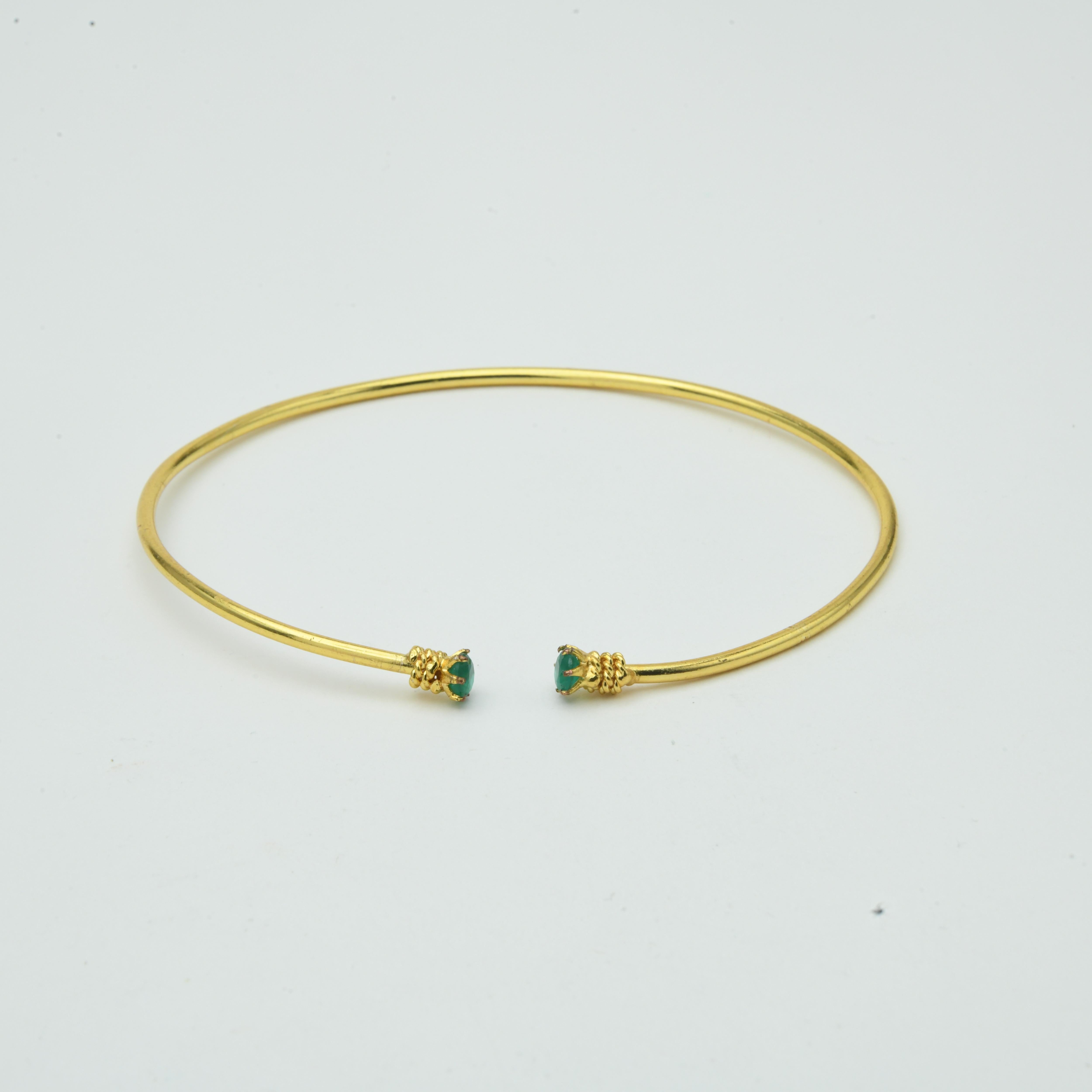 The Stone Armlet - Gold Polish