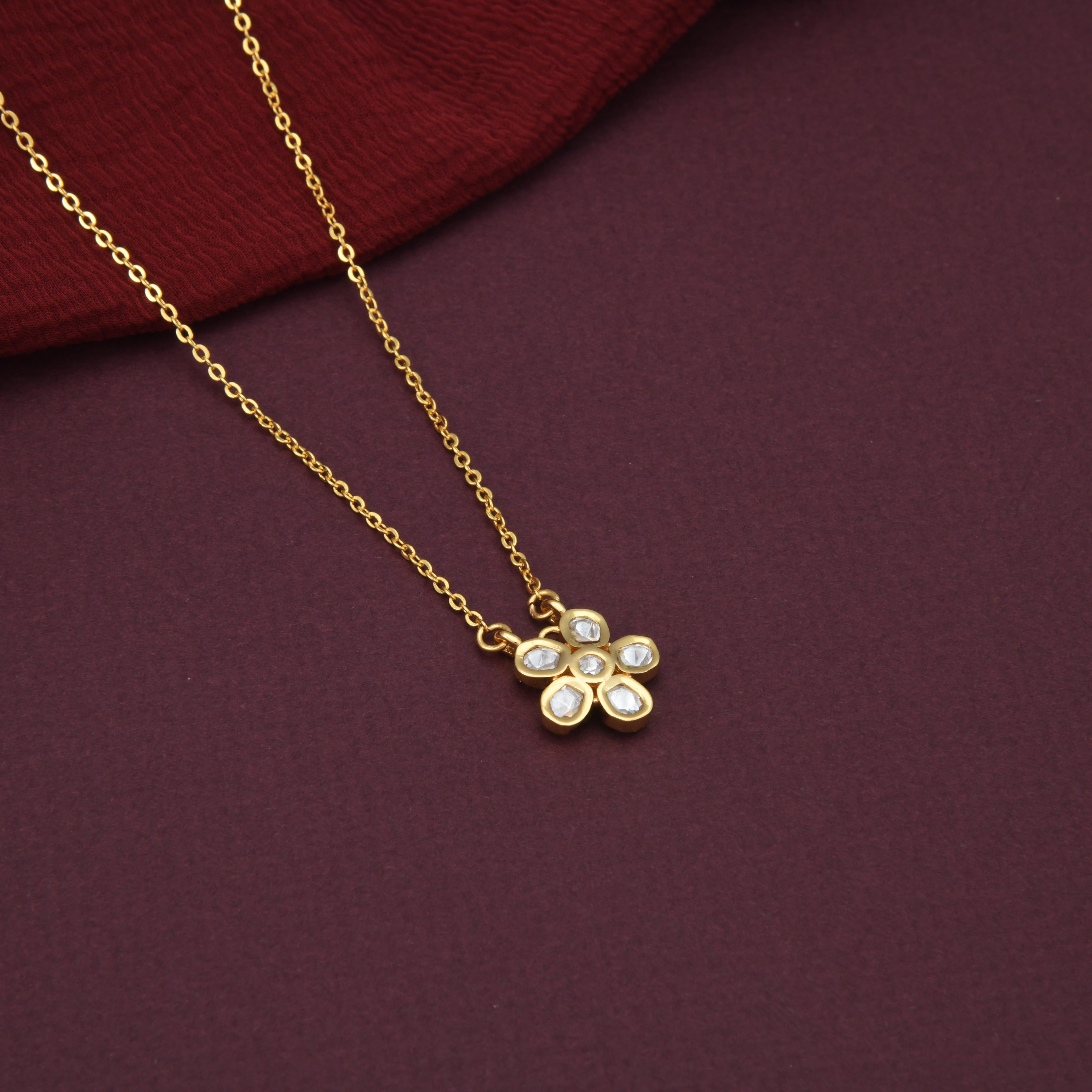 Dainty Flower Chain Necklace