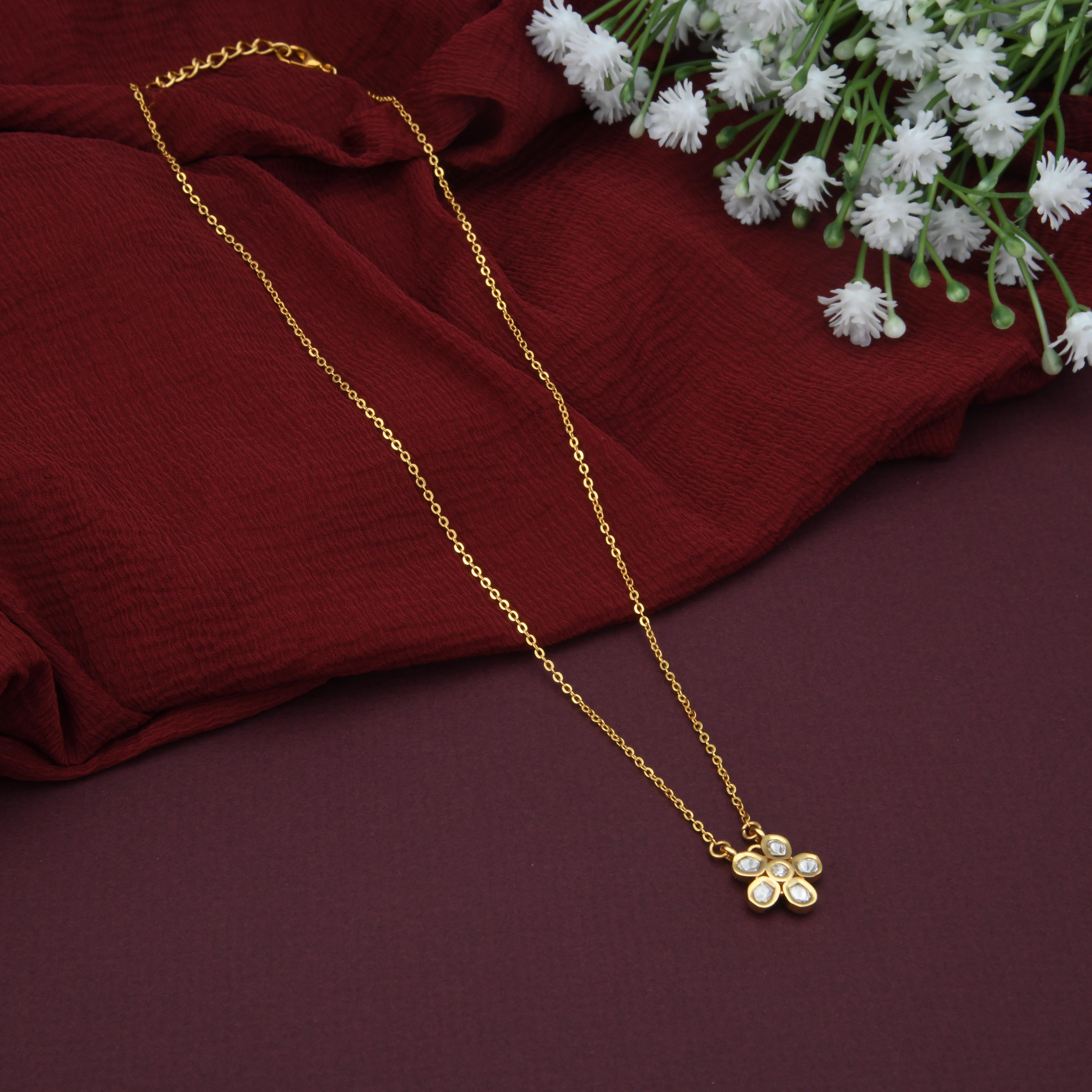 Dainty Flower Chain Necklace