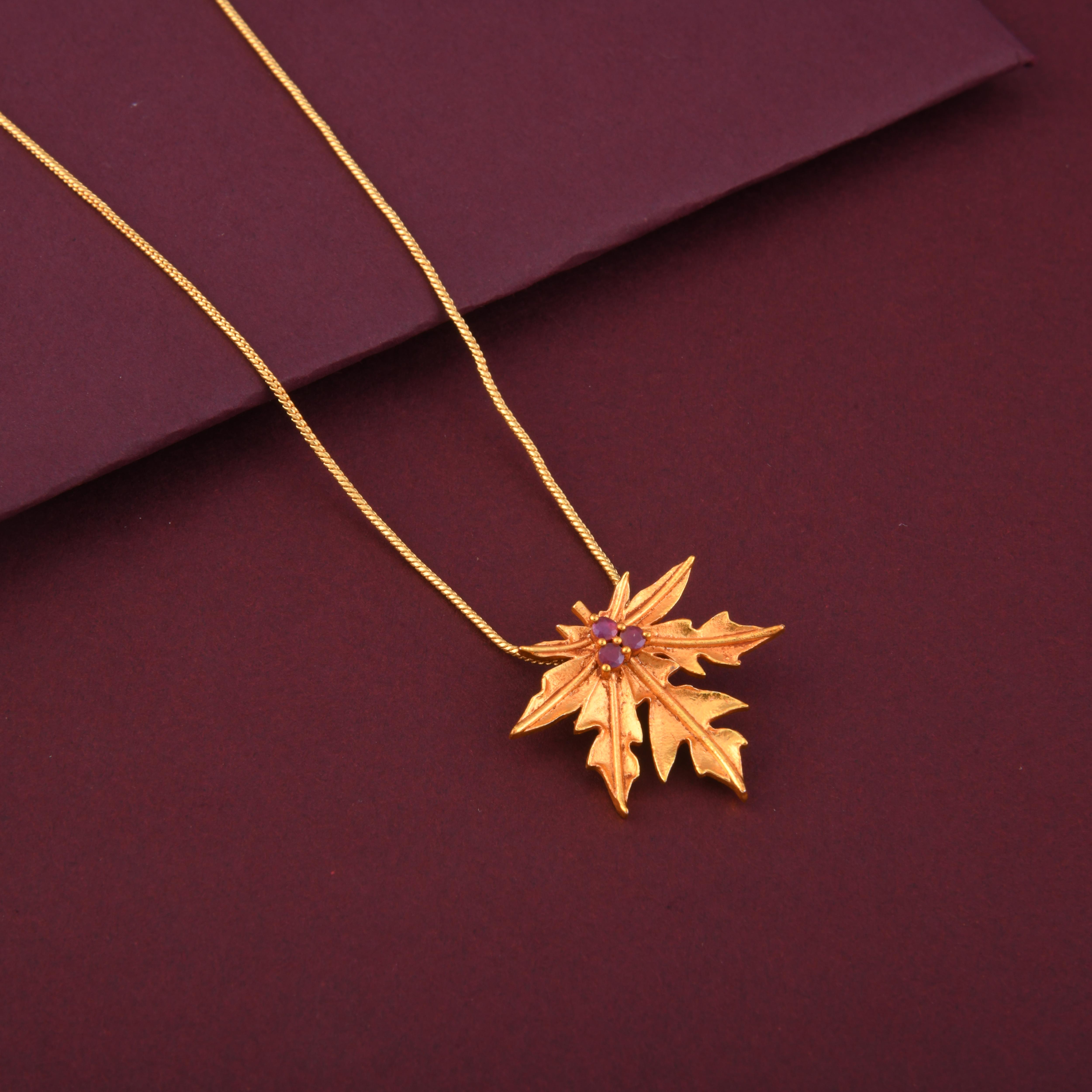 Papaya Pendant Necklace