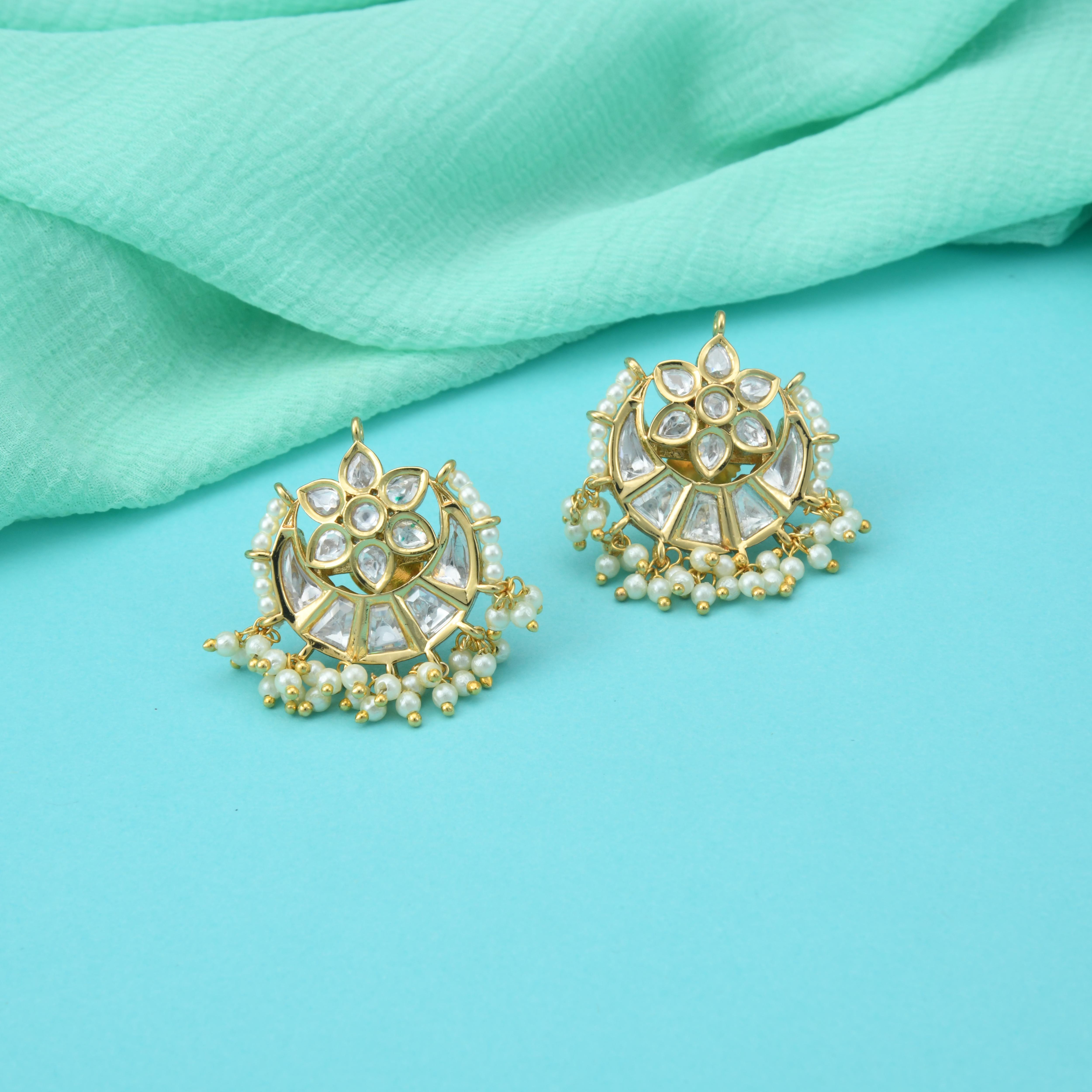 Dainty Kundan Bali Earrings