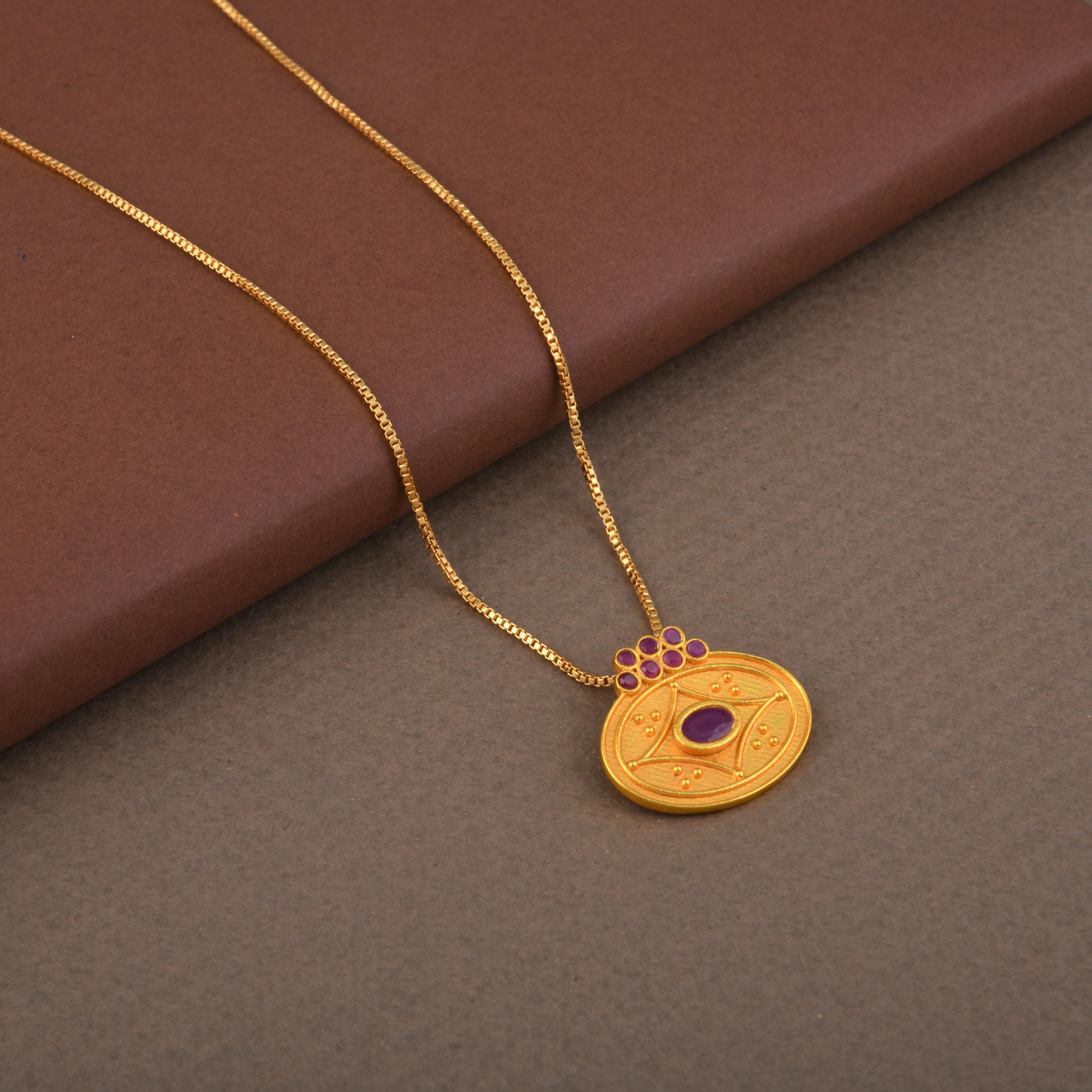 Kuncham Chain Pendant- Mandira Design