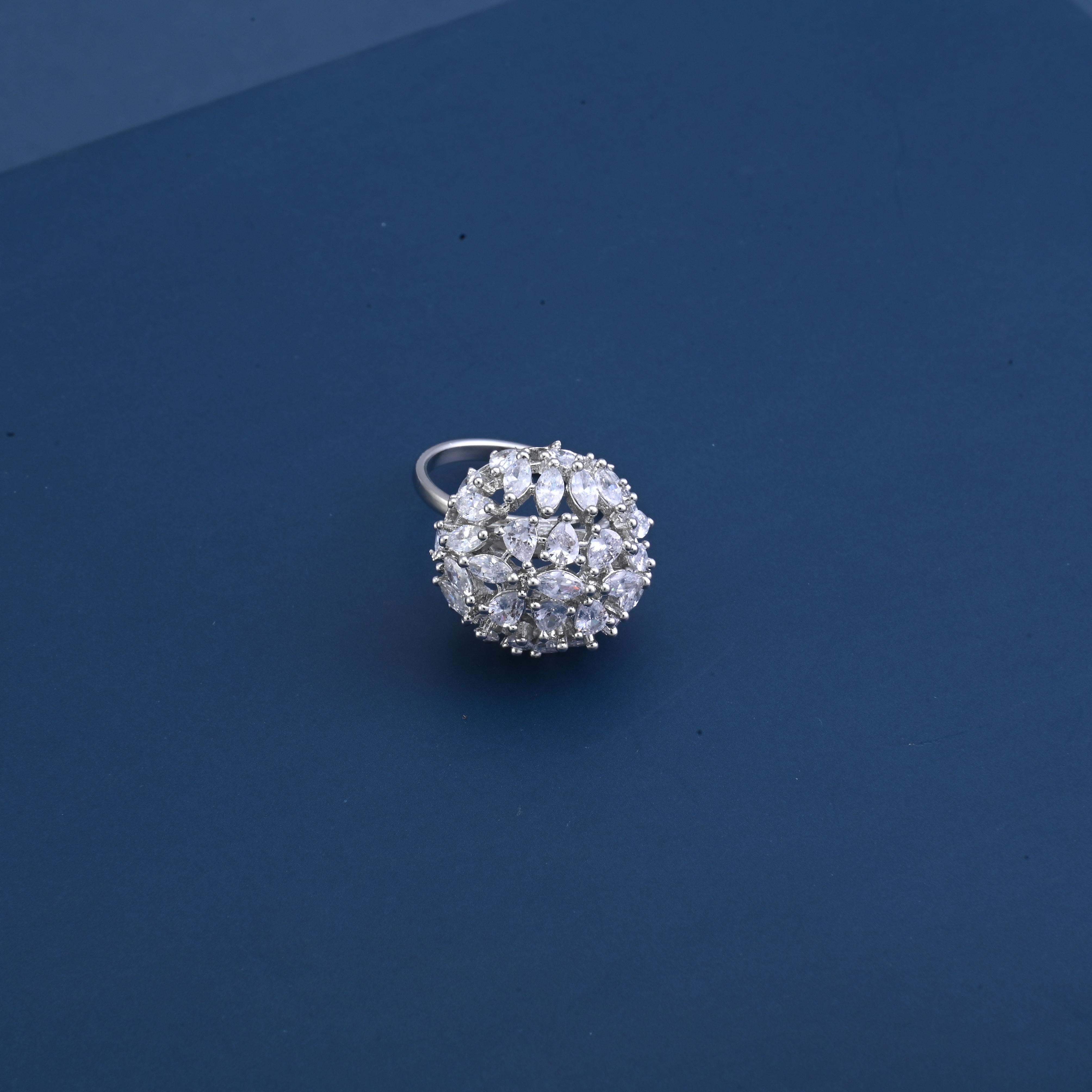 Circle American Diamond Ring