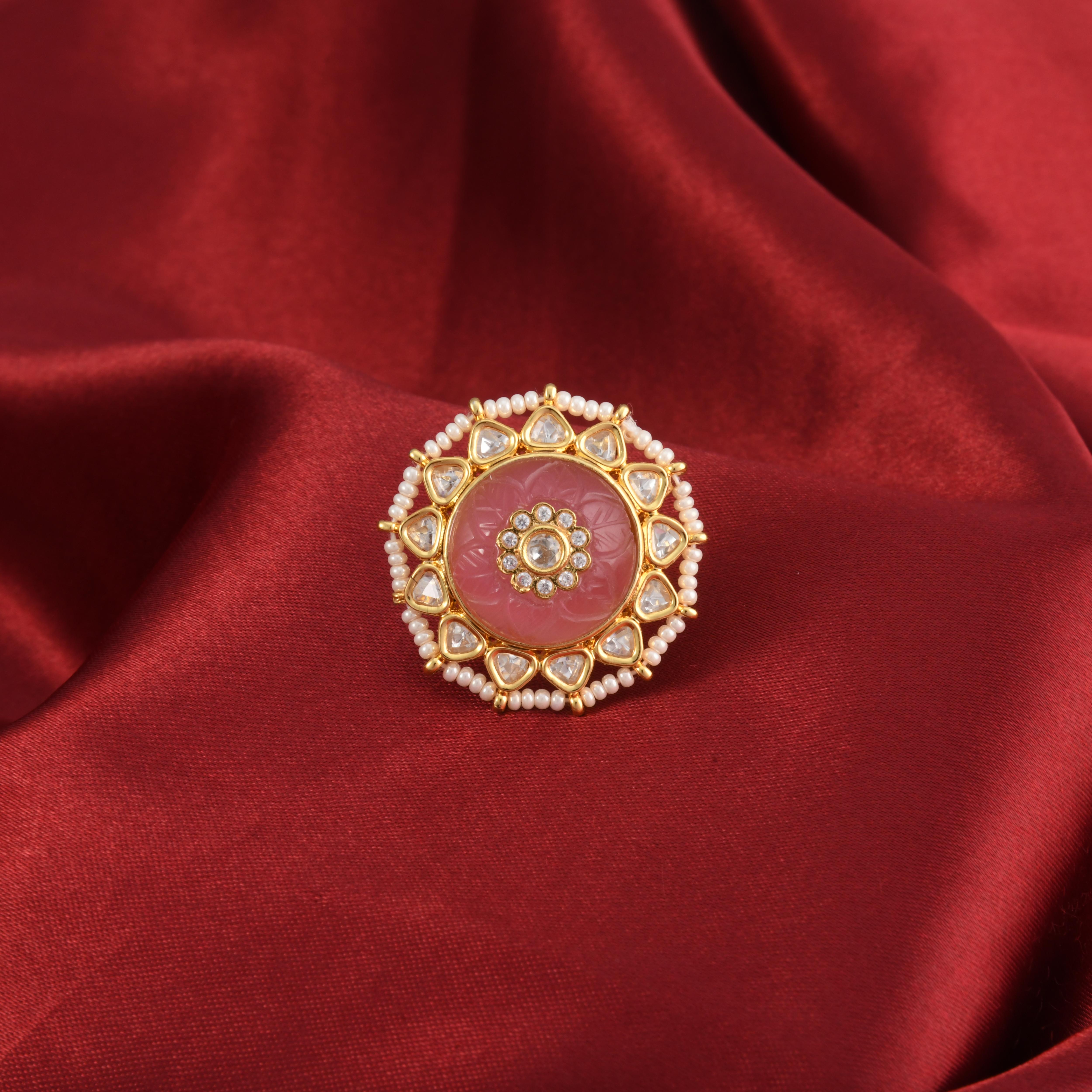 Malini Kundan Ring