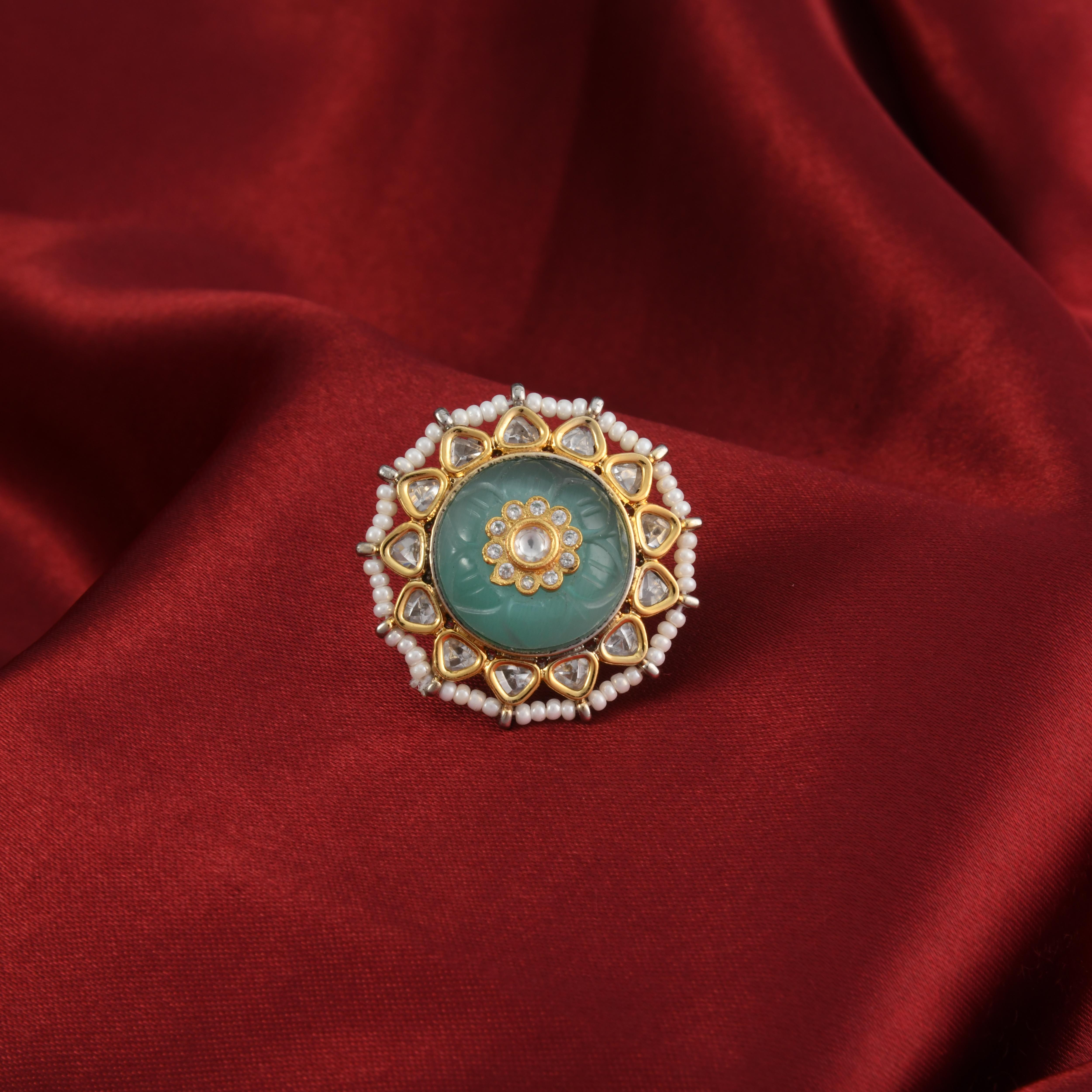 Malini Kundan Ring