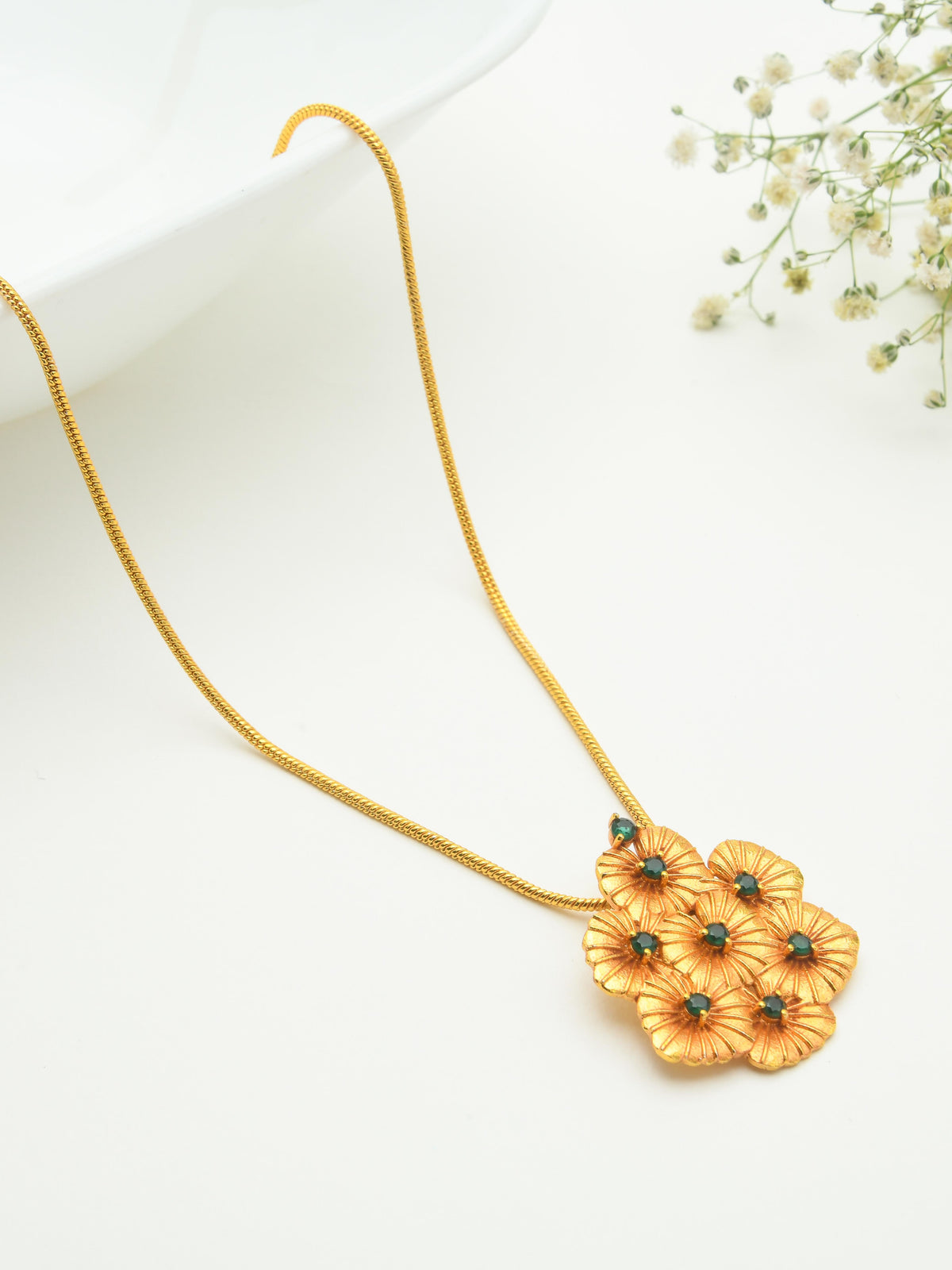 Brahmi Pendant Necklace