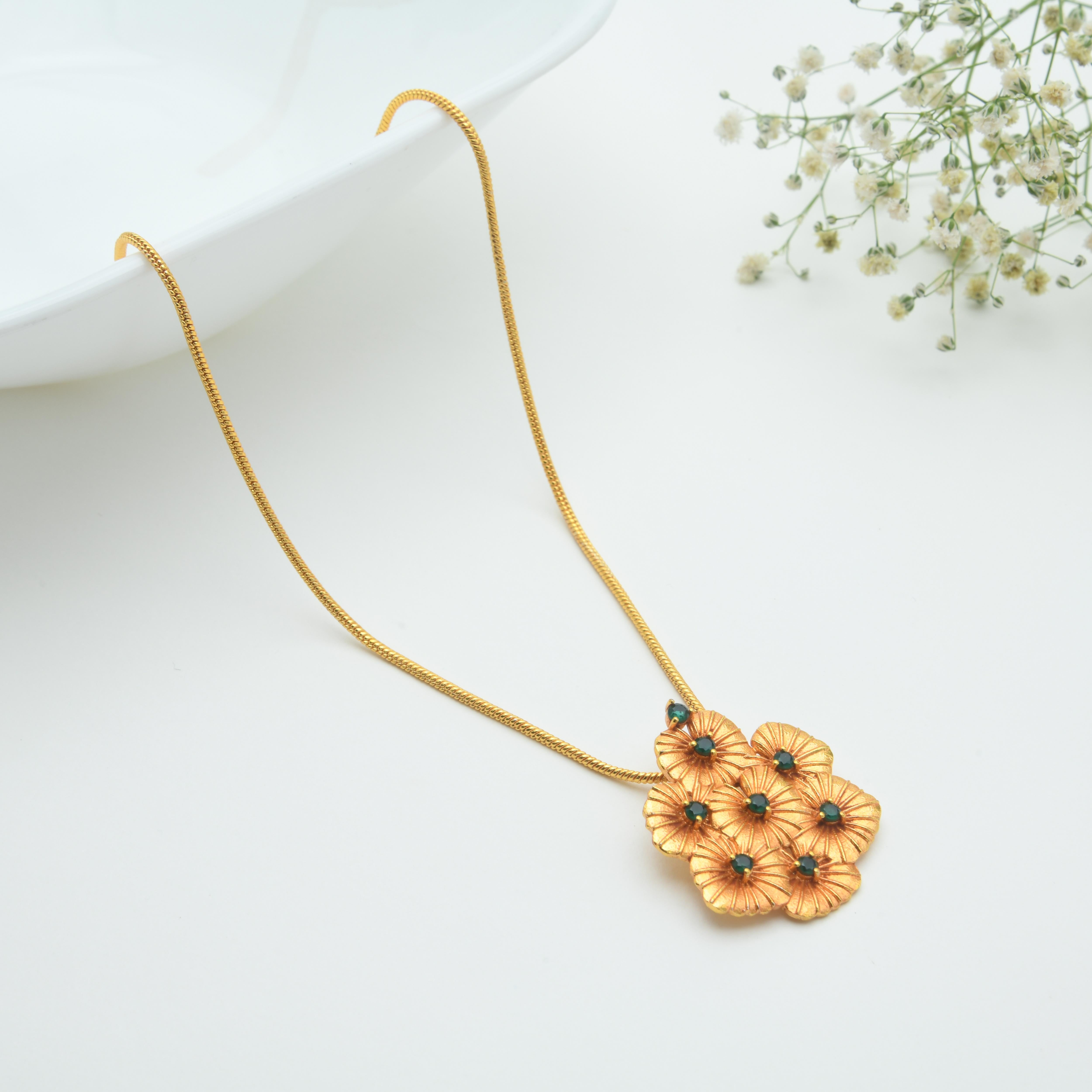 Brahmi Pendant Necklace