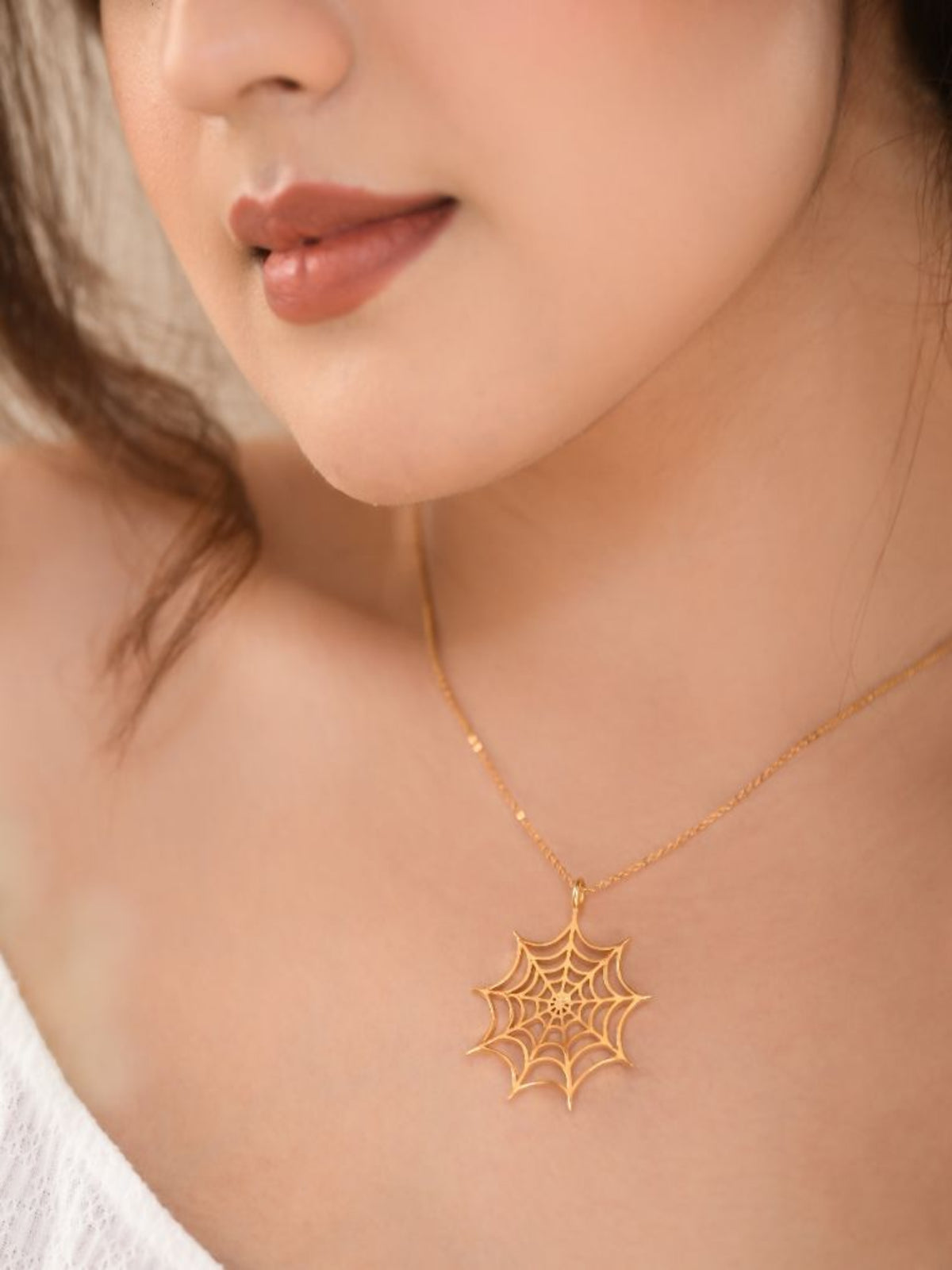 Web Pendant Necklace