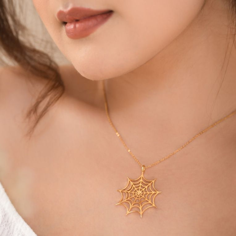 Web Pendant Necklace