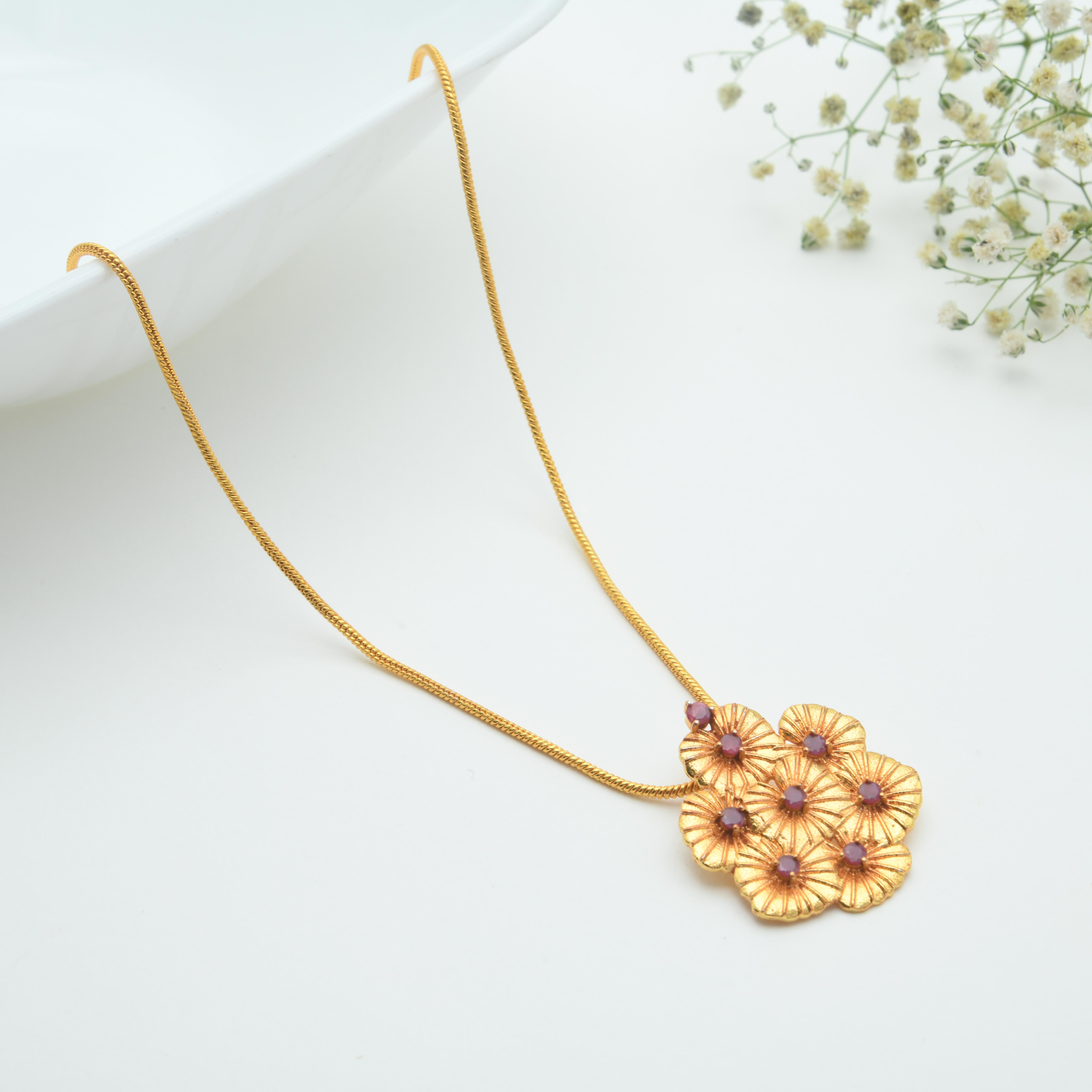 Brahmi Pendant Necklace