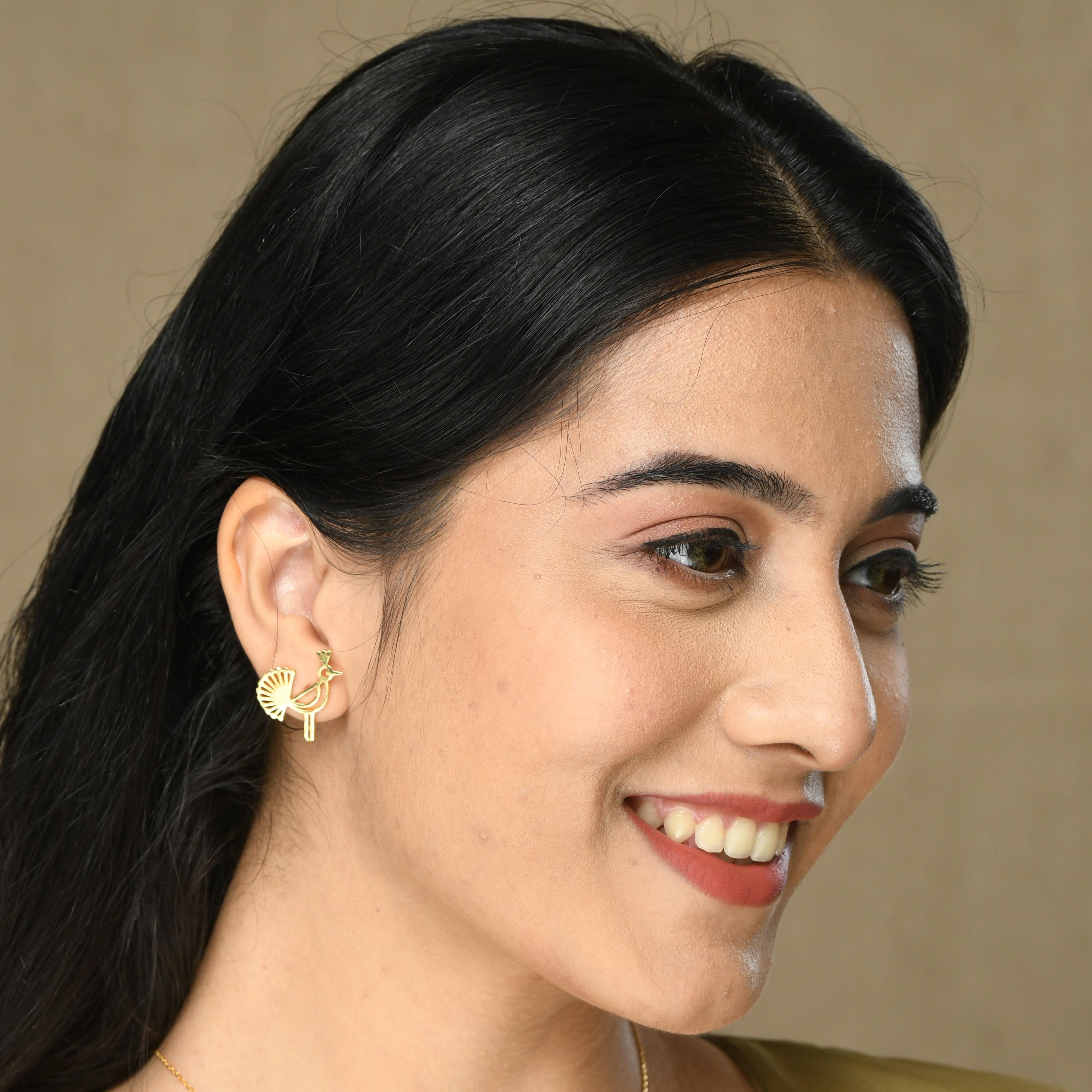 Peacock Warli Earrings