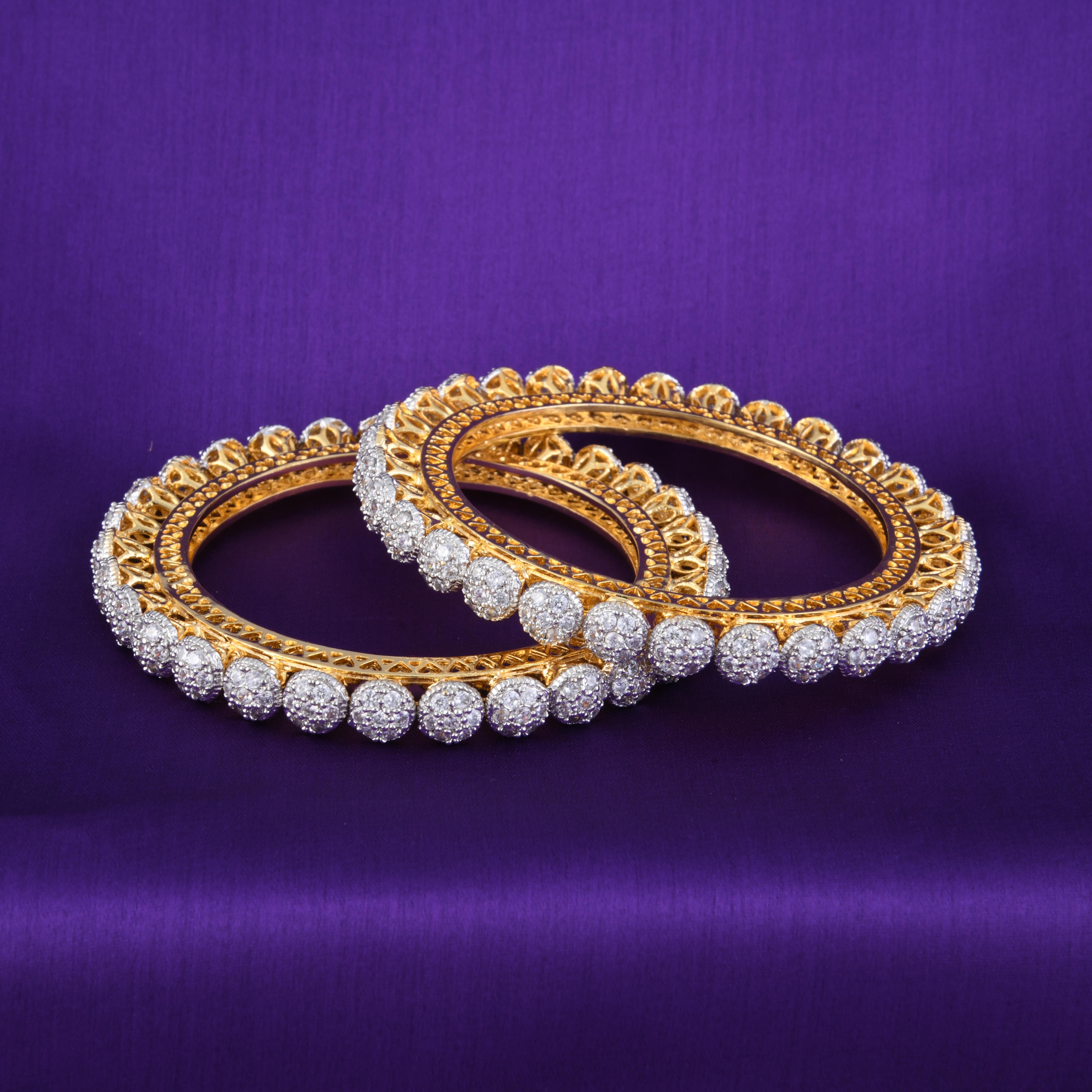 Siya Gold CZ Bangles