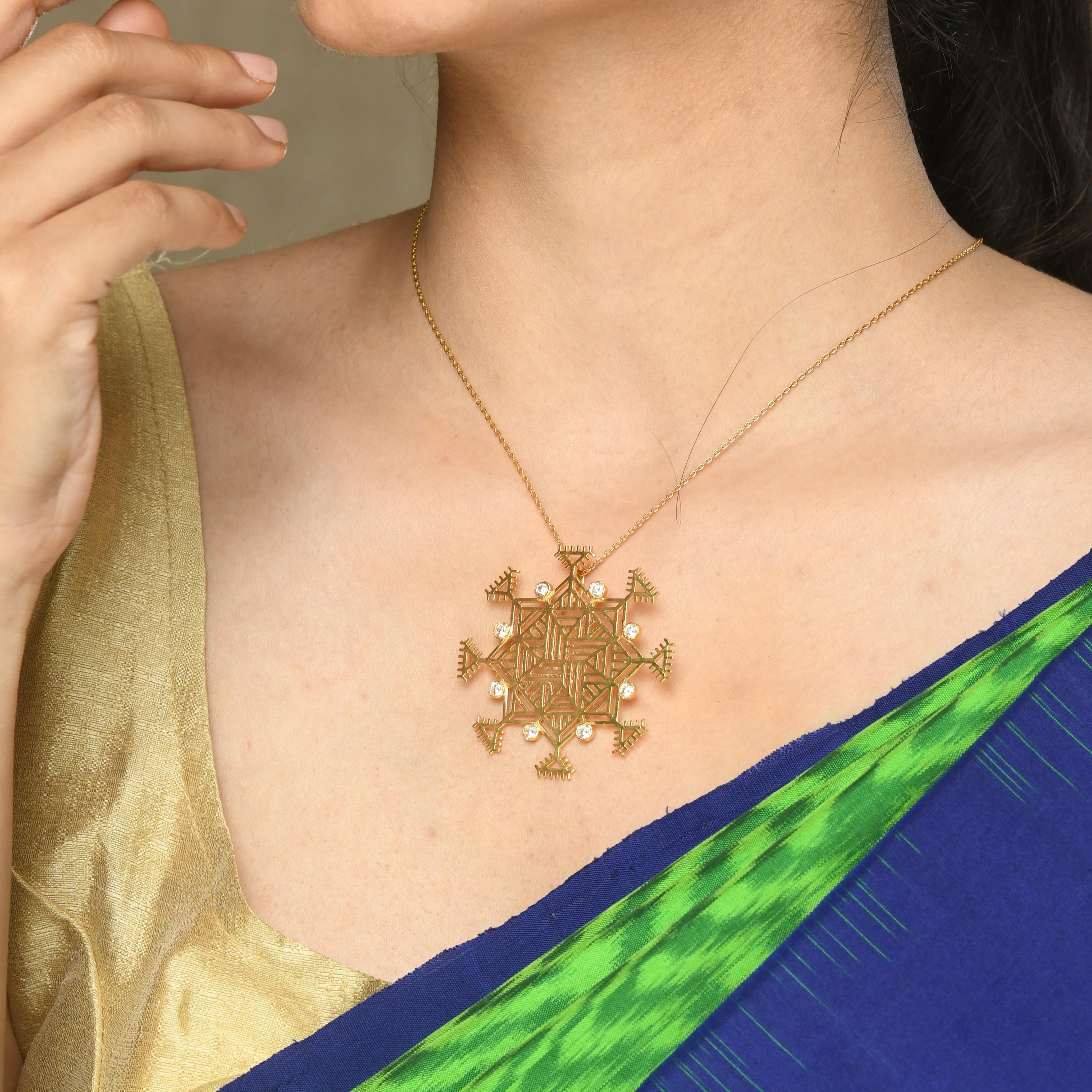 Chowk Purna Small Pendant Necklace