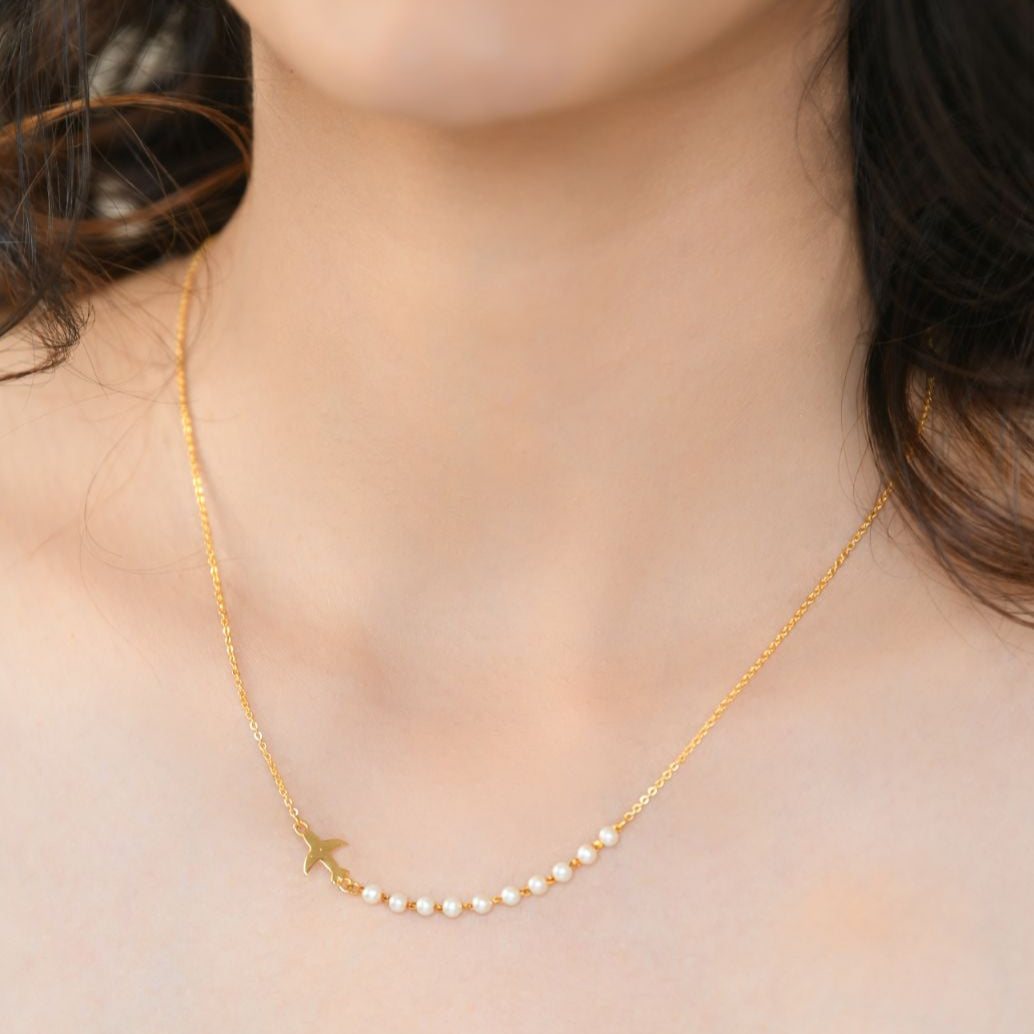Playful In Pearl Pendant Necklace