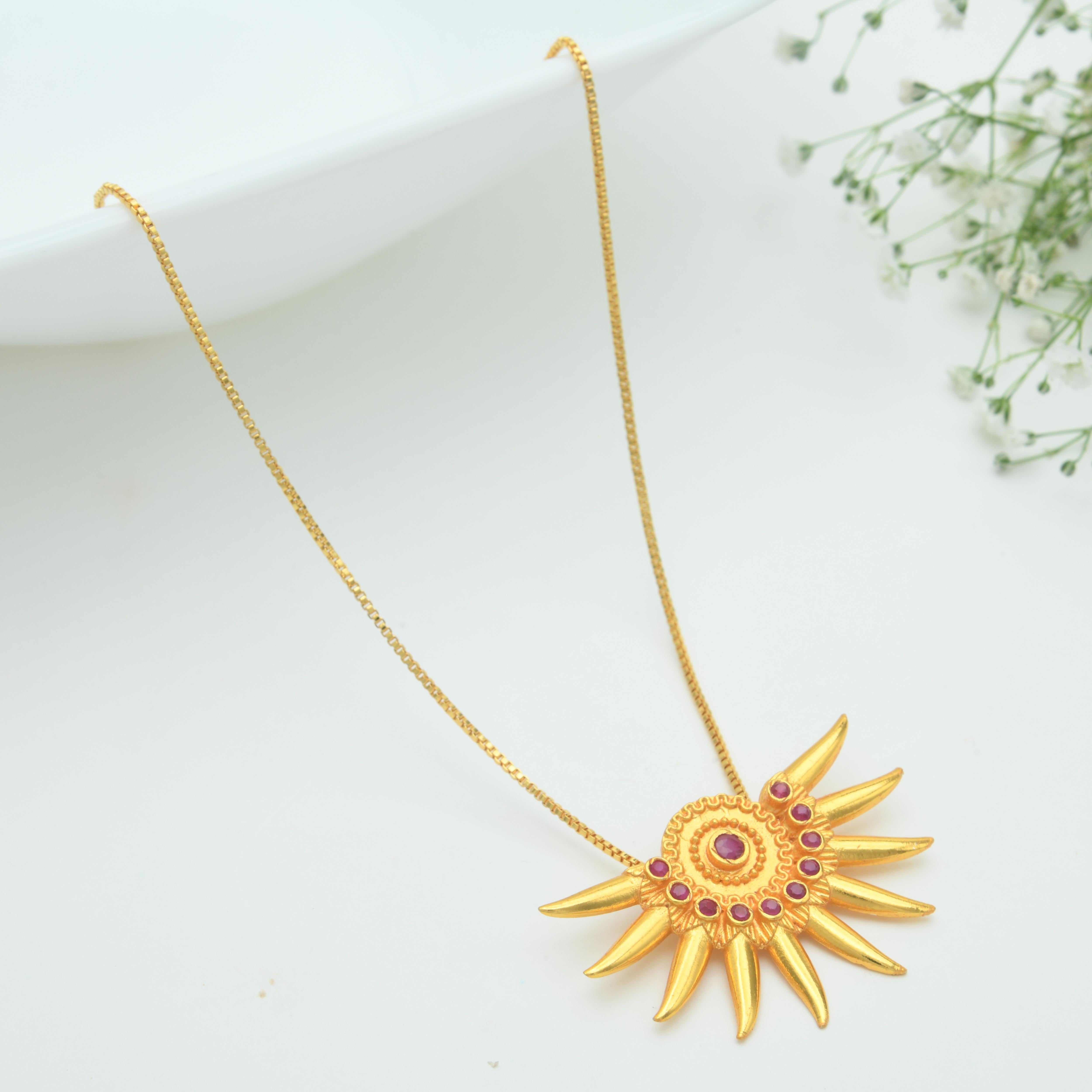 Surya Pendant Necklace