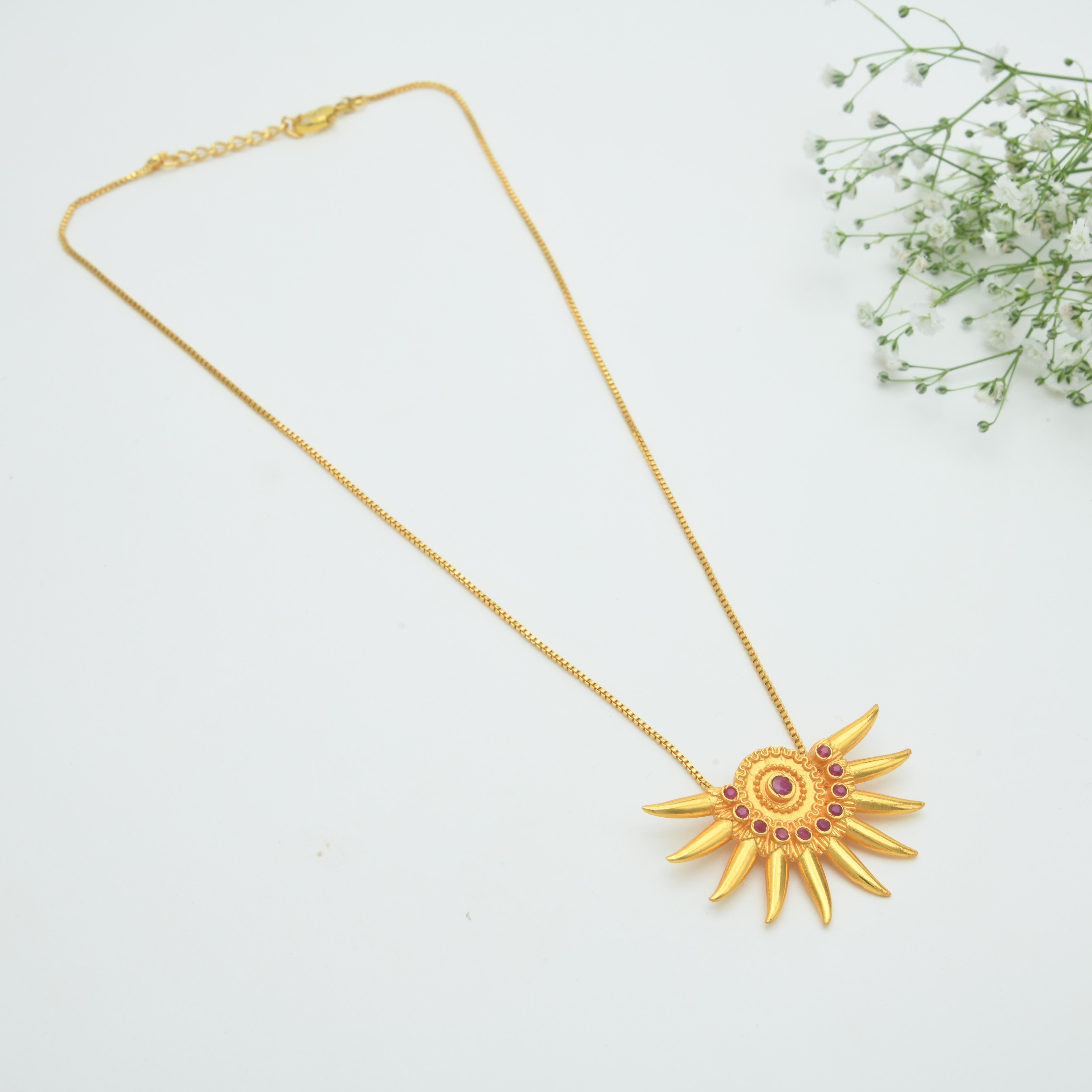 Surya Pendant Necklace