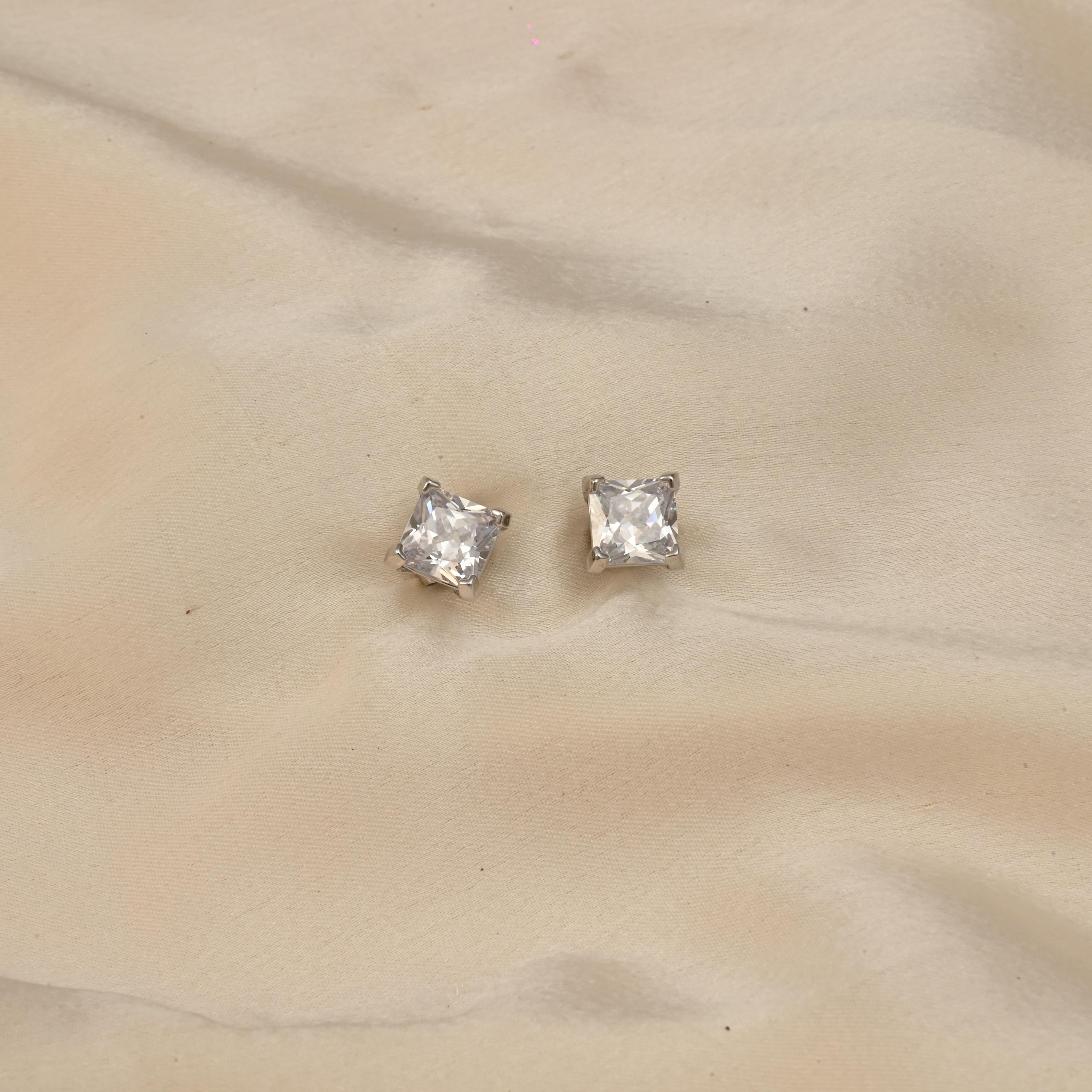 Staple Square Studs Earrings