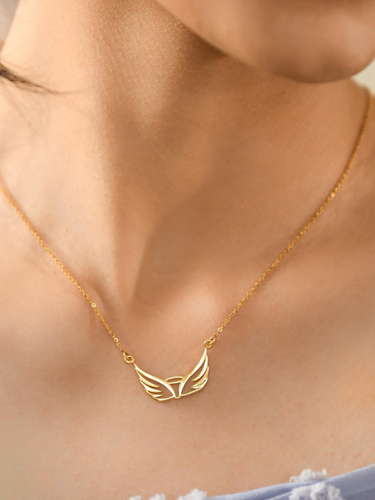 Angel Wing Pendant Necklace