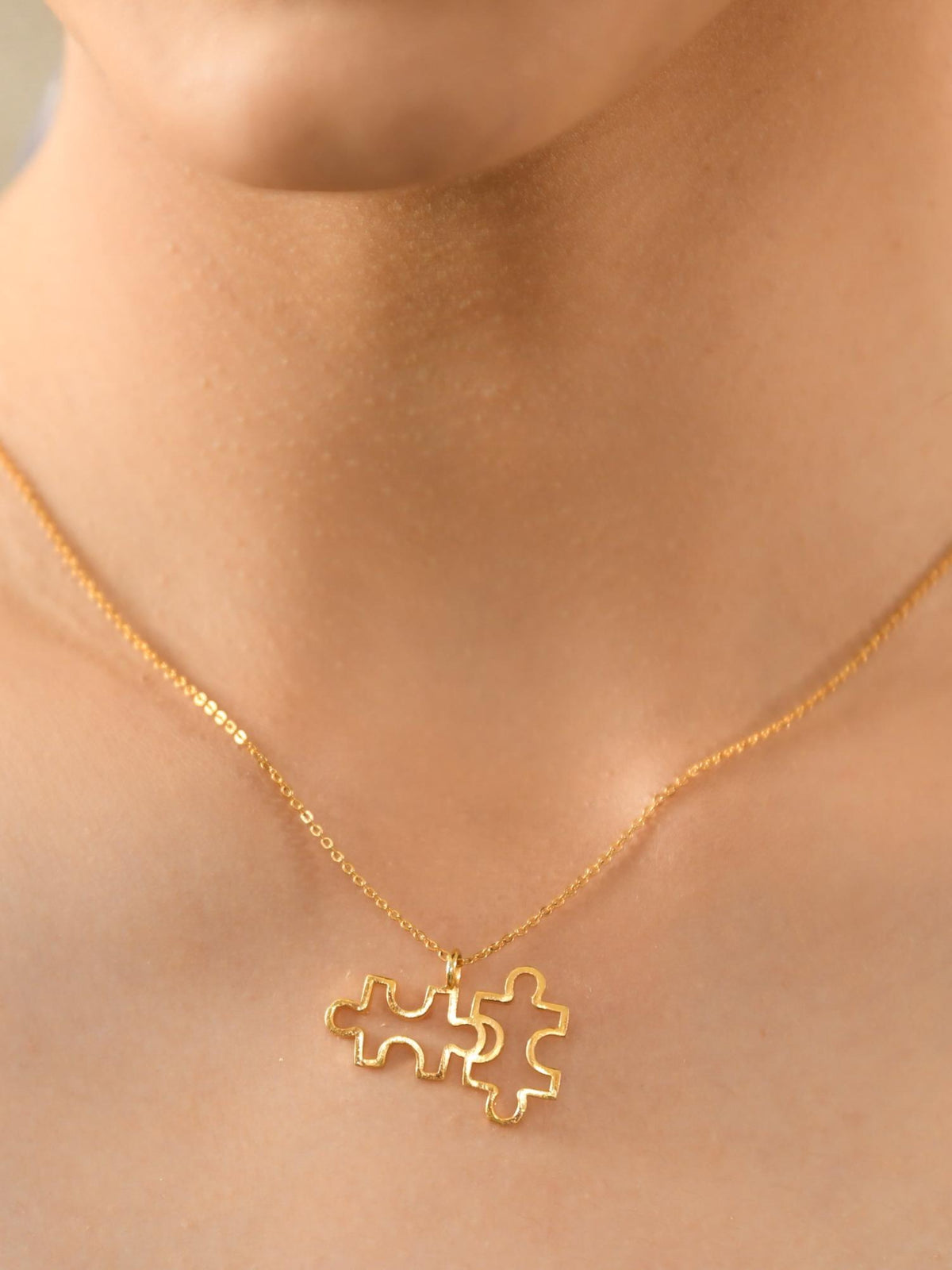 Jig Saw Pendant Necklace