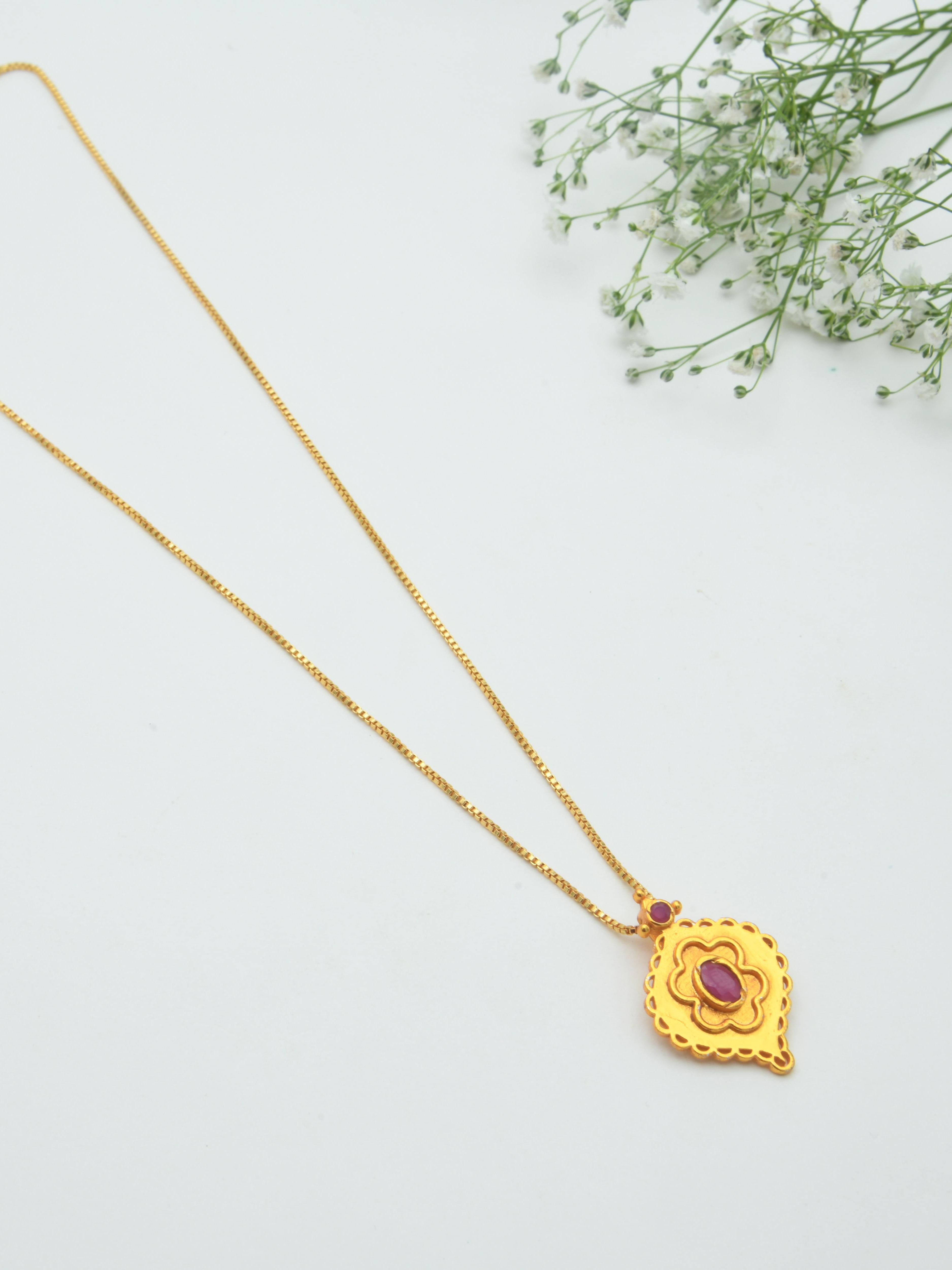 Pushpam Pendant Necklace